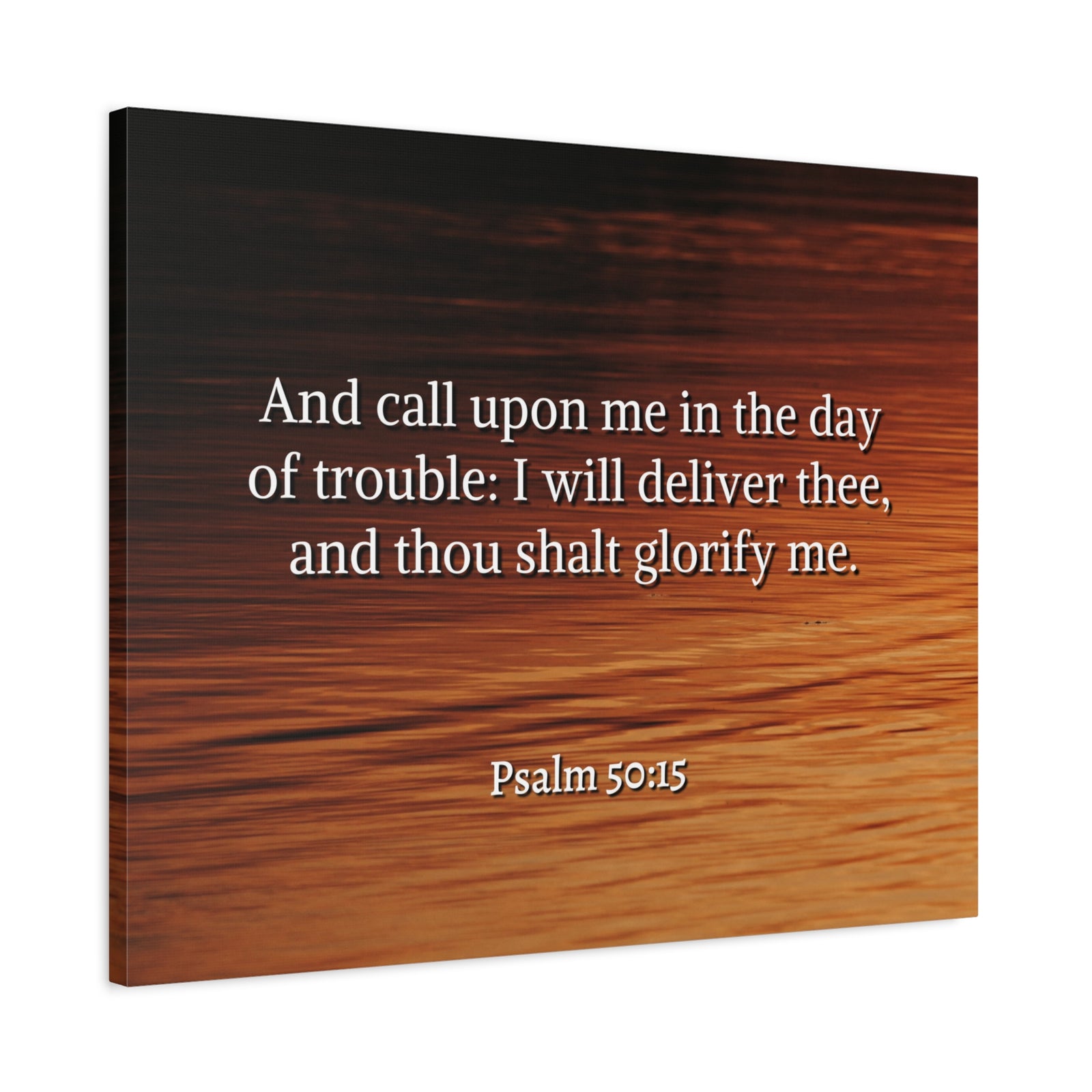 Scripture Walls Call On Me Psalm 50:15 Bible Verse Canvas Christian Wall Art Ready to Hang-Express Your Love Gifts