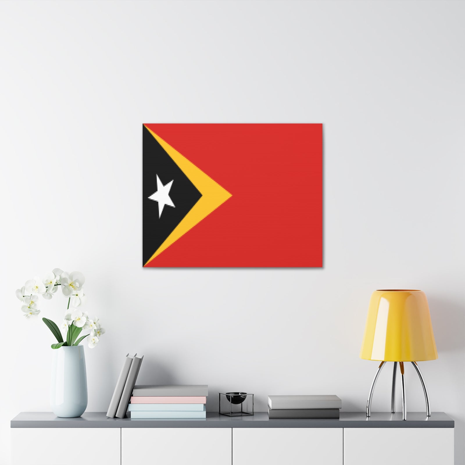Timor-Leste Country Flag Canvas Vibrant Wall Art Unframed Home Decor-Express Your Love Gifts