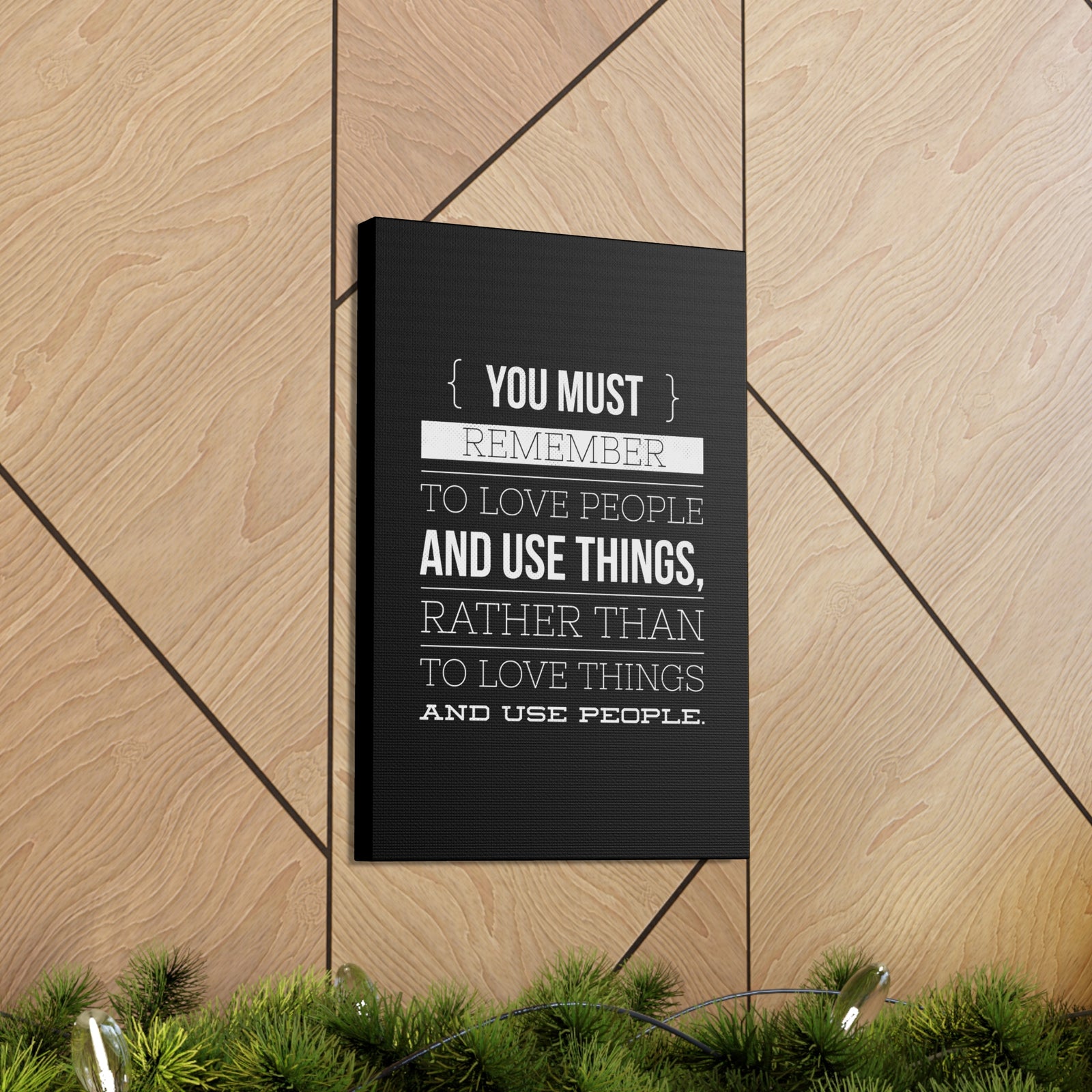 Inspirational Wall Art Remember To Love People Motivation Wall Decor for Home Office Gym Inspiring Success Quote Print Ready to Hang-Express Your Love Gifts