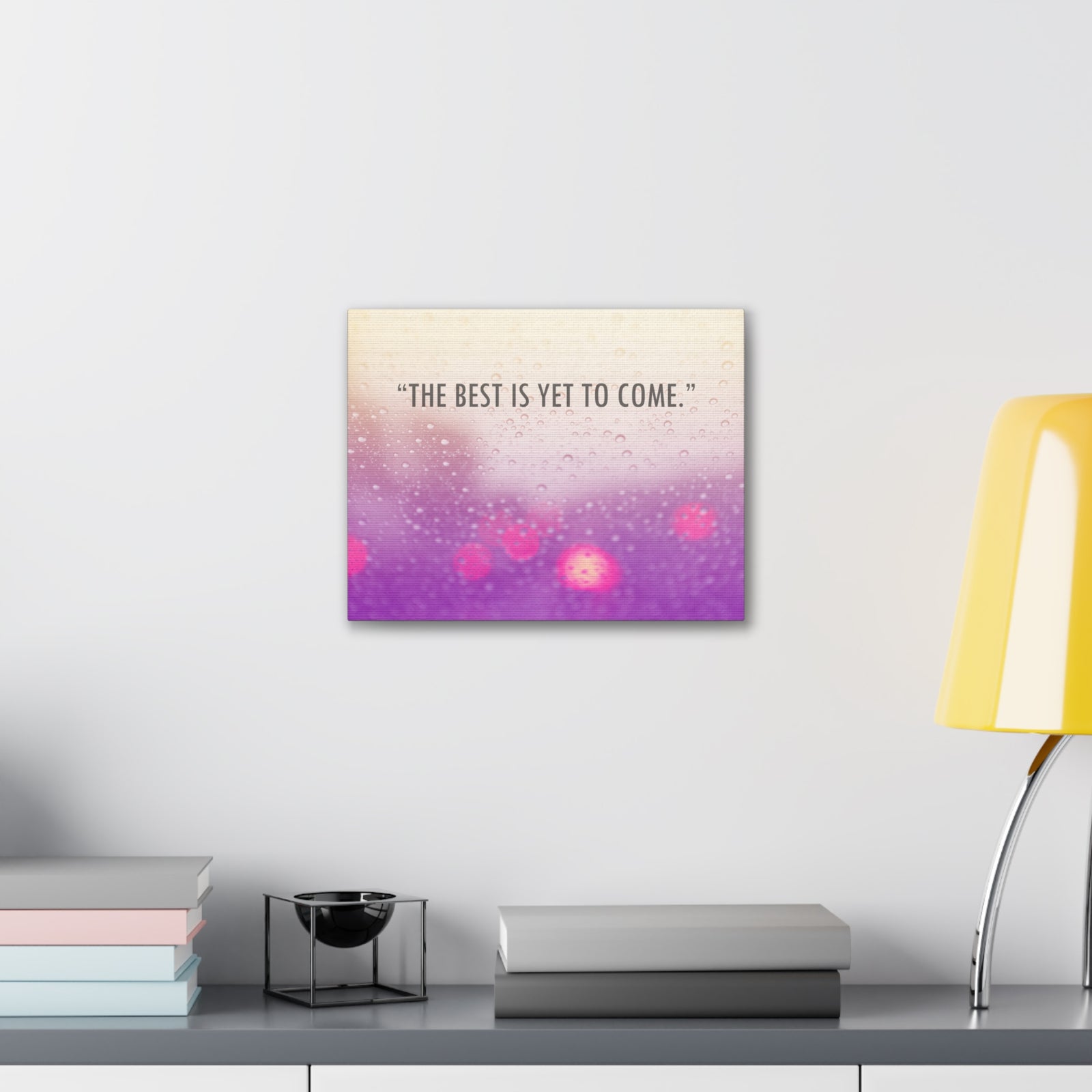 Inspirational Quote Canvas The Best Is Yet To Come Motivational Print Ready to Hang Artwork-Express Your Love Gifts