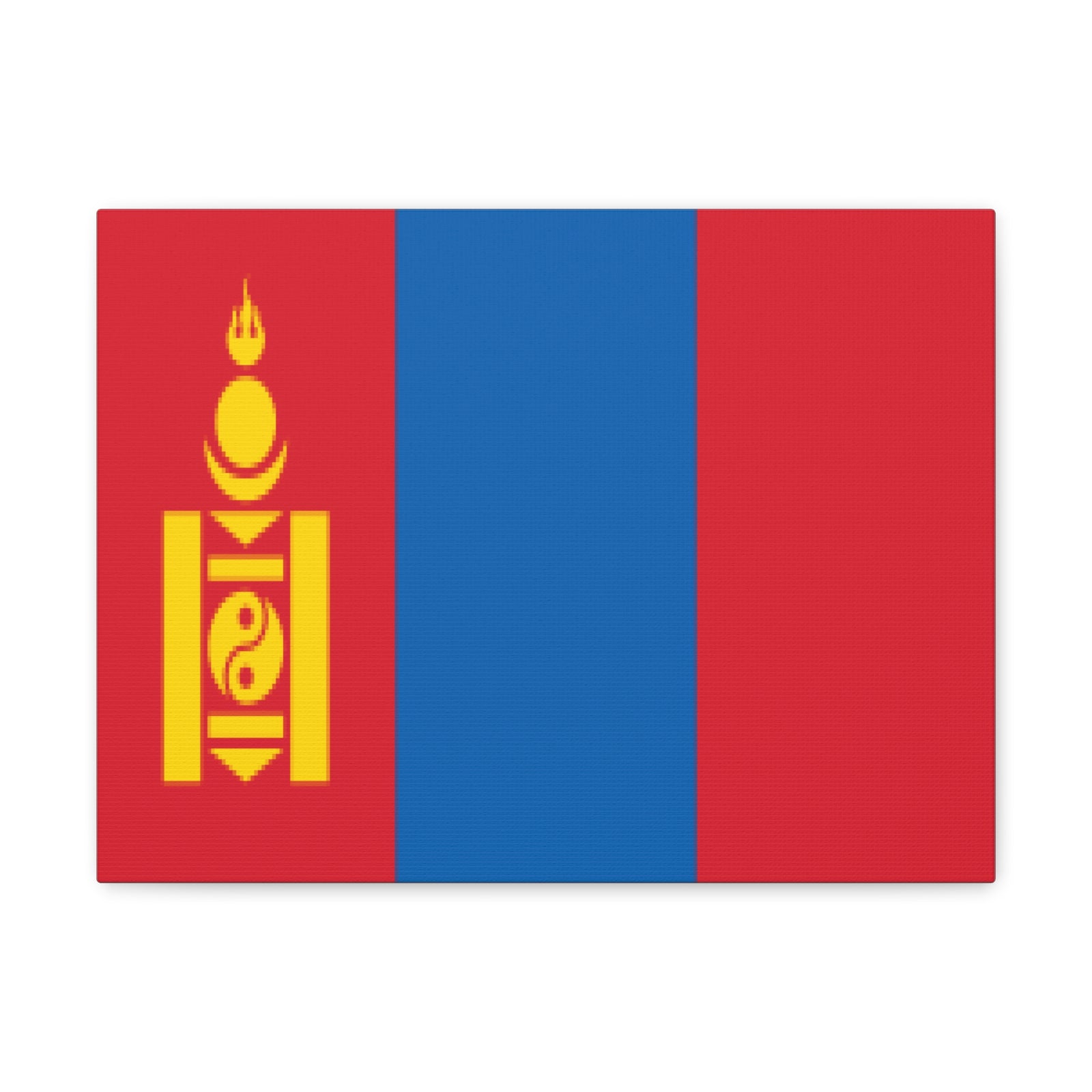 Mongolia Country Flag Canvas Vibrant Wall Art Unframed Home Decor-Express Your Love Gifts
