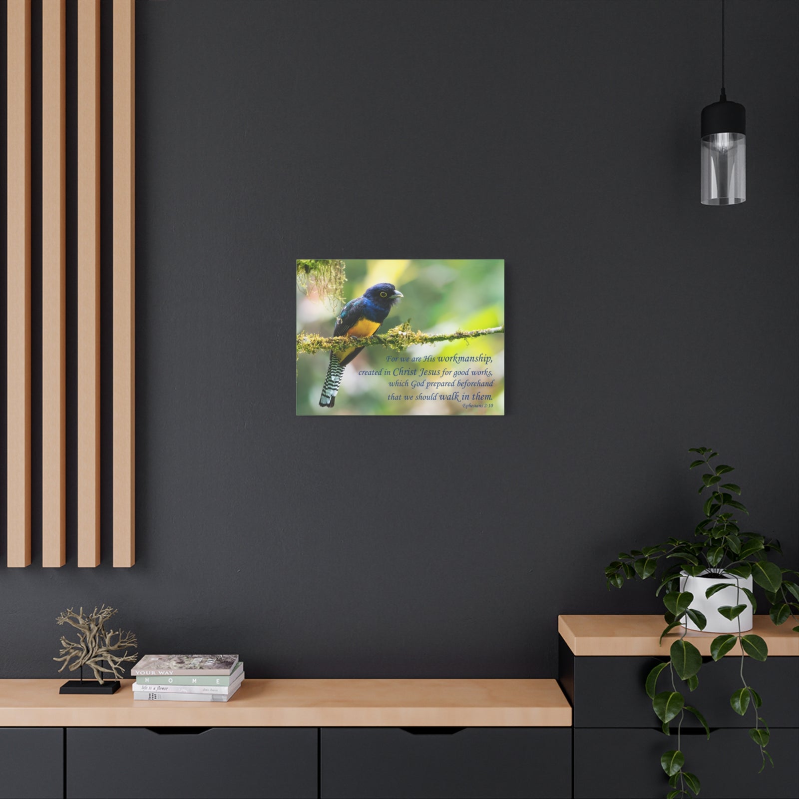 Scripture Canvas For Good Works Ephesians 2:10 Christian Wall Art Bible Verse Print Ready to Hang-Express Your Love Gifts