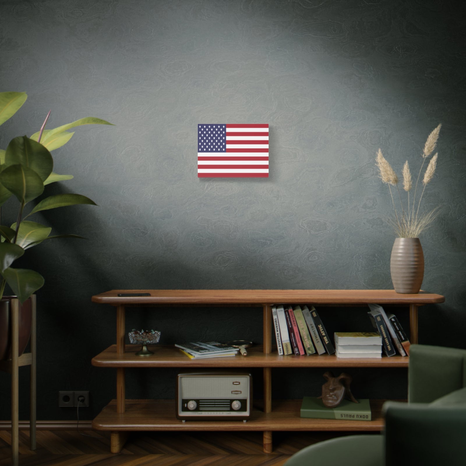 United States Country Flag Canvas Vibrant Wall Art Unframed Home Decor-Express Your Love Gifts