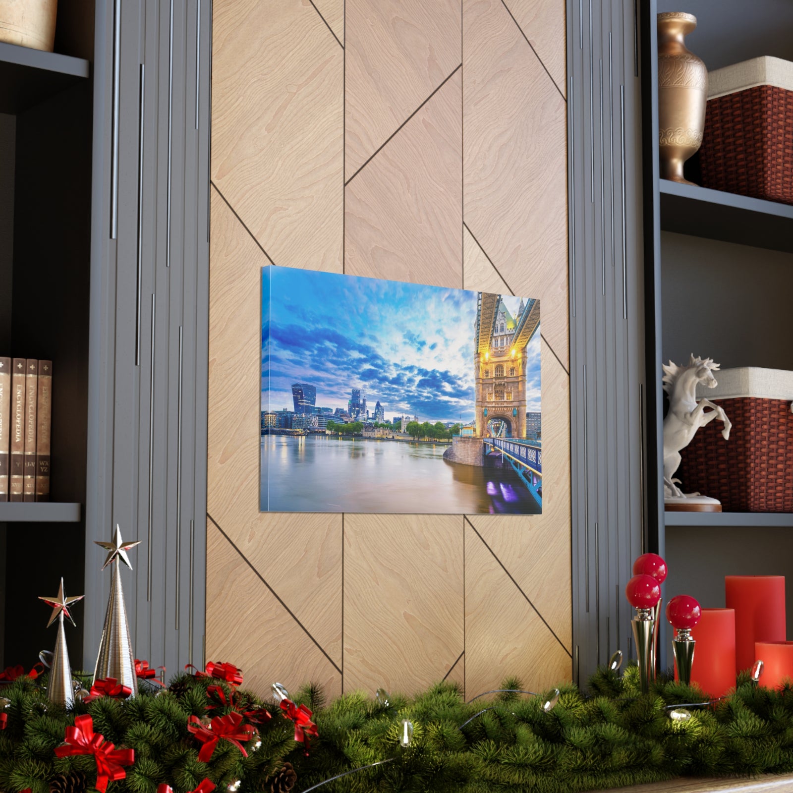 London Daytime Skyline Canvas Artwork High-Quality Breathtaking Stunning Cityscape for Home Decor Ready to Hang-Express Your Love Gifts