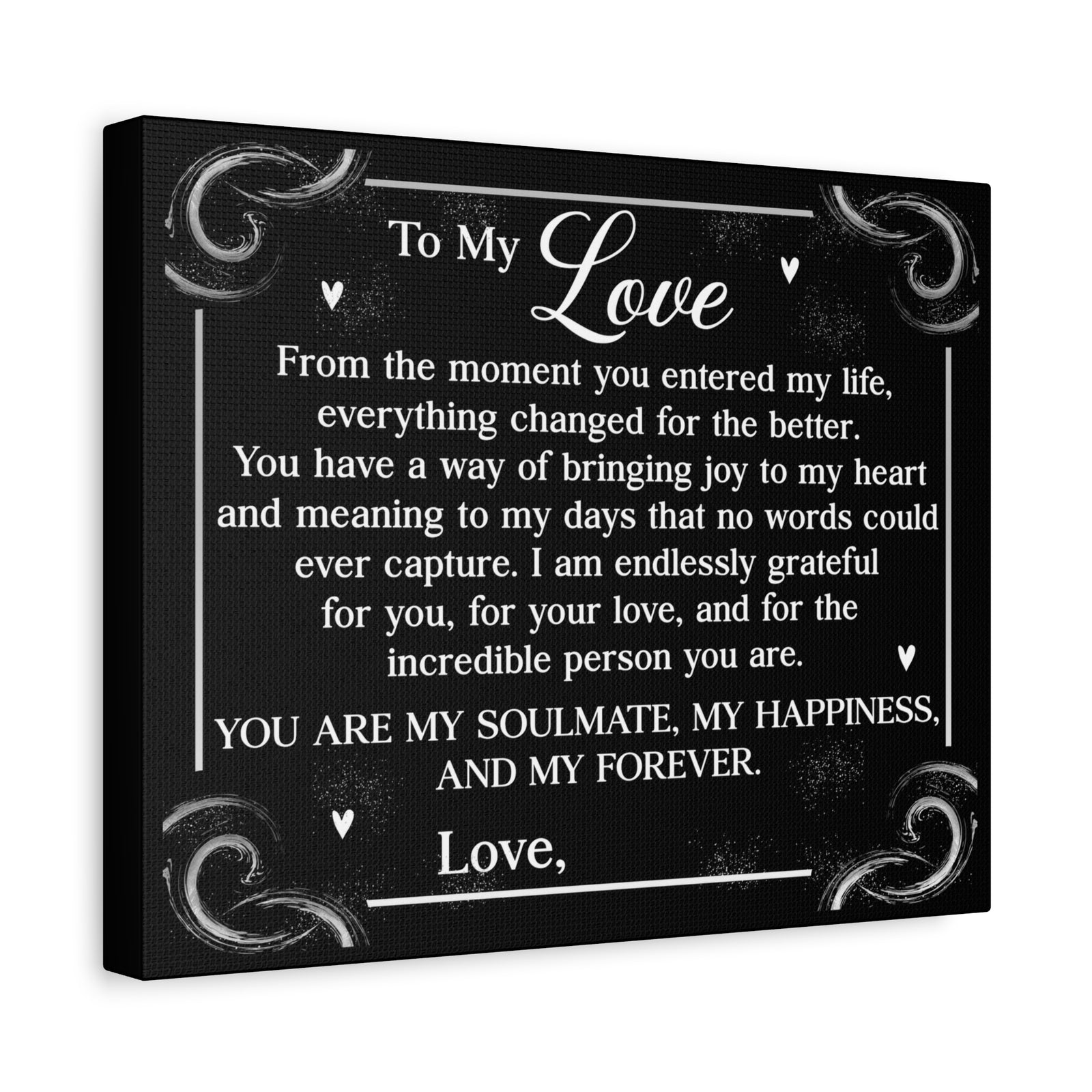 Personalized You Are My Soulmate Romantic Inspirational Print Ready to Hang Artwork Unframed-Express Your Love Gifts