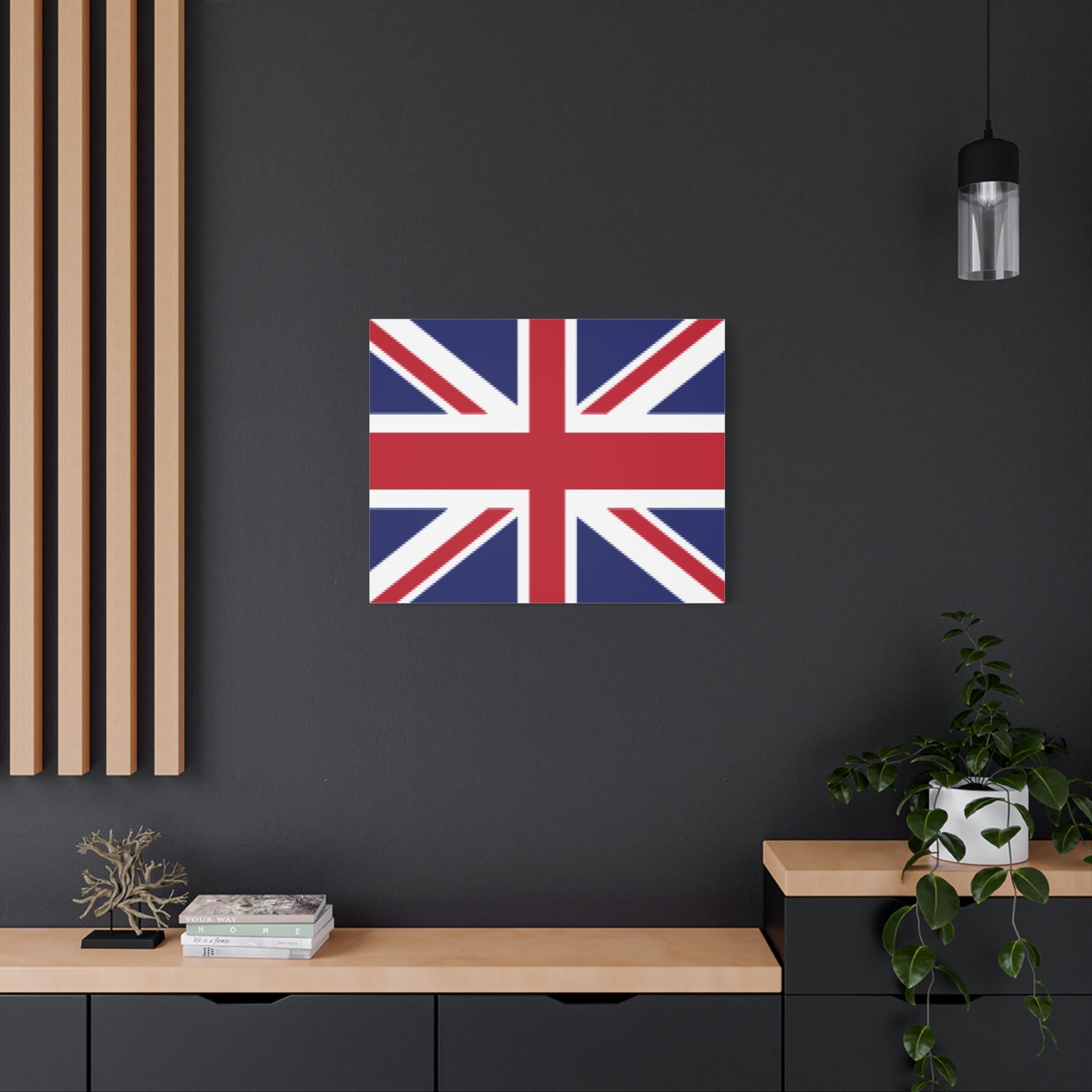 United Kingdom Country Flag Canvas Vibrant Wall Art Unframed Home Decor-Express Your Love Gifts