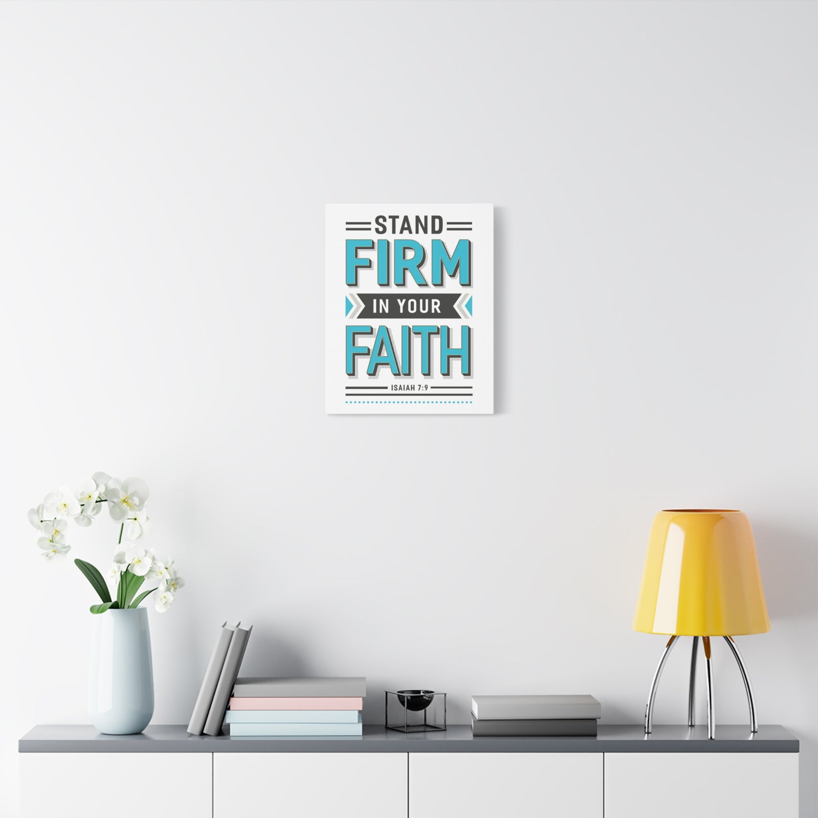 Scripture Canvas He Is God Psalm 46:10 Christian Wall Art Bible Verse Print Ready to Hang-Express Your Love Gifts