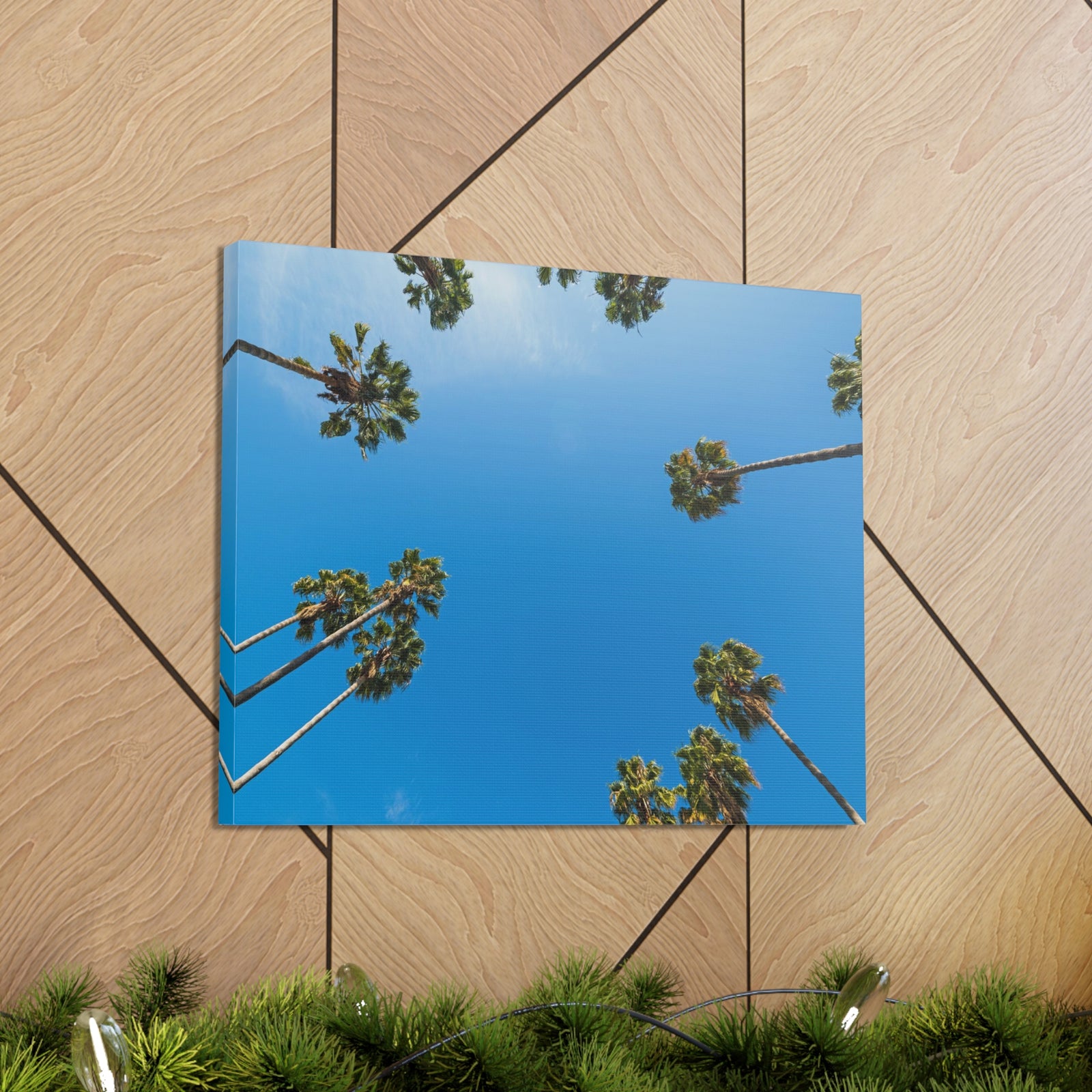 Palm Trees Los Angeles Modern Multicolor Scenic Nature Photography Canvas Home Office Decor Ready to Hang-Express Your Love Gifts