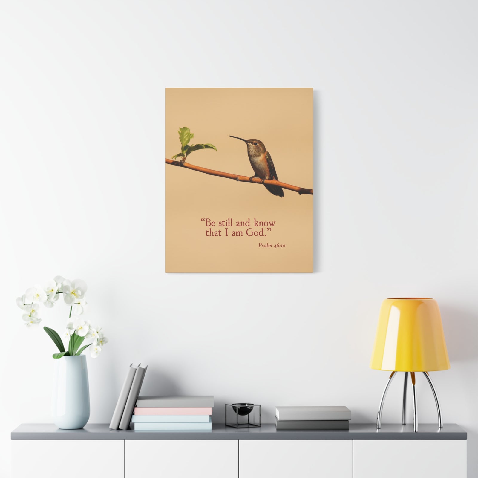 Scripture Walls I Am God Psalm 46:10 Bible Verse Canvas Christian Wall Art Ready to Hang-Express Your Love Gifts
