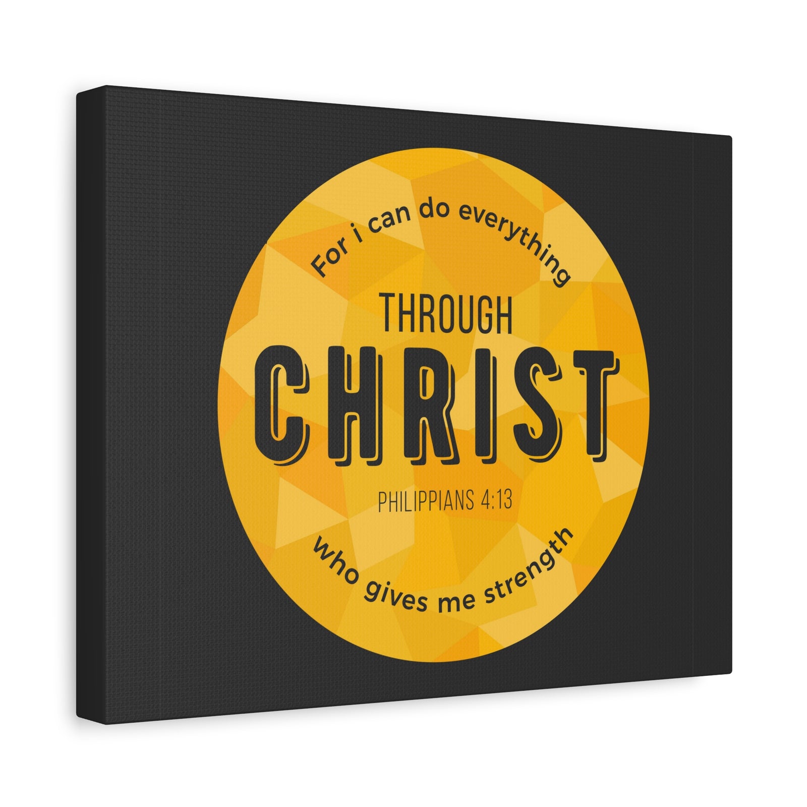 Scripture Canvas For I Can Do Everything Philippians 4:13 Christian Wall Art Bible Verse Print Ready To Hang-Express Your Love Gifts