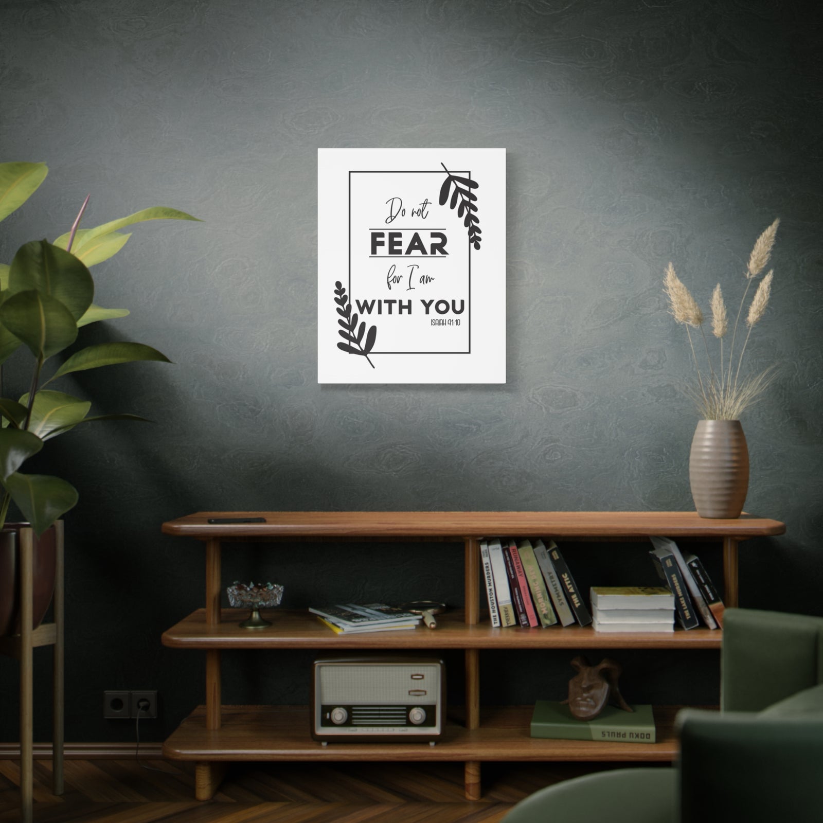Scripture Canvas For I Am With You Isaiah 41:10 Christian Wall Art Bible Verse Print Ready to Hang-Express Your Love Gifts