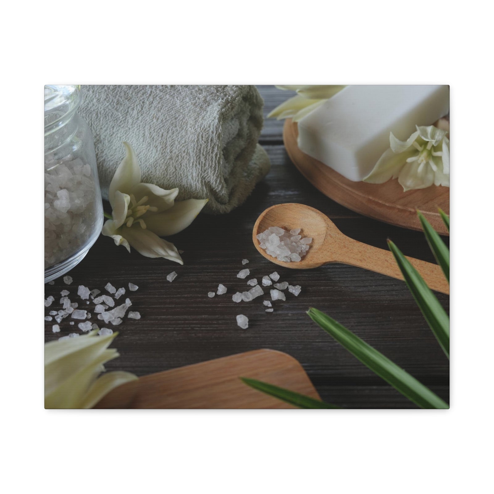 Natural Handmade Soap Forest Floral Nature Photography Canvas Wall Art for Home Decor Ready-to-Hang-Express Your Love Gifts