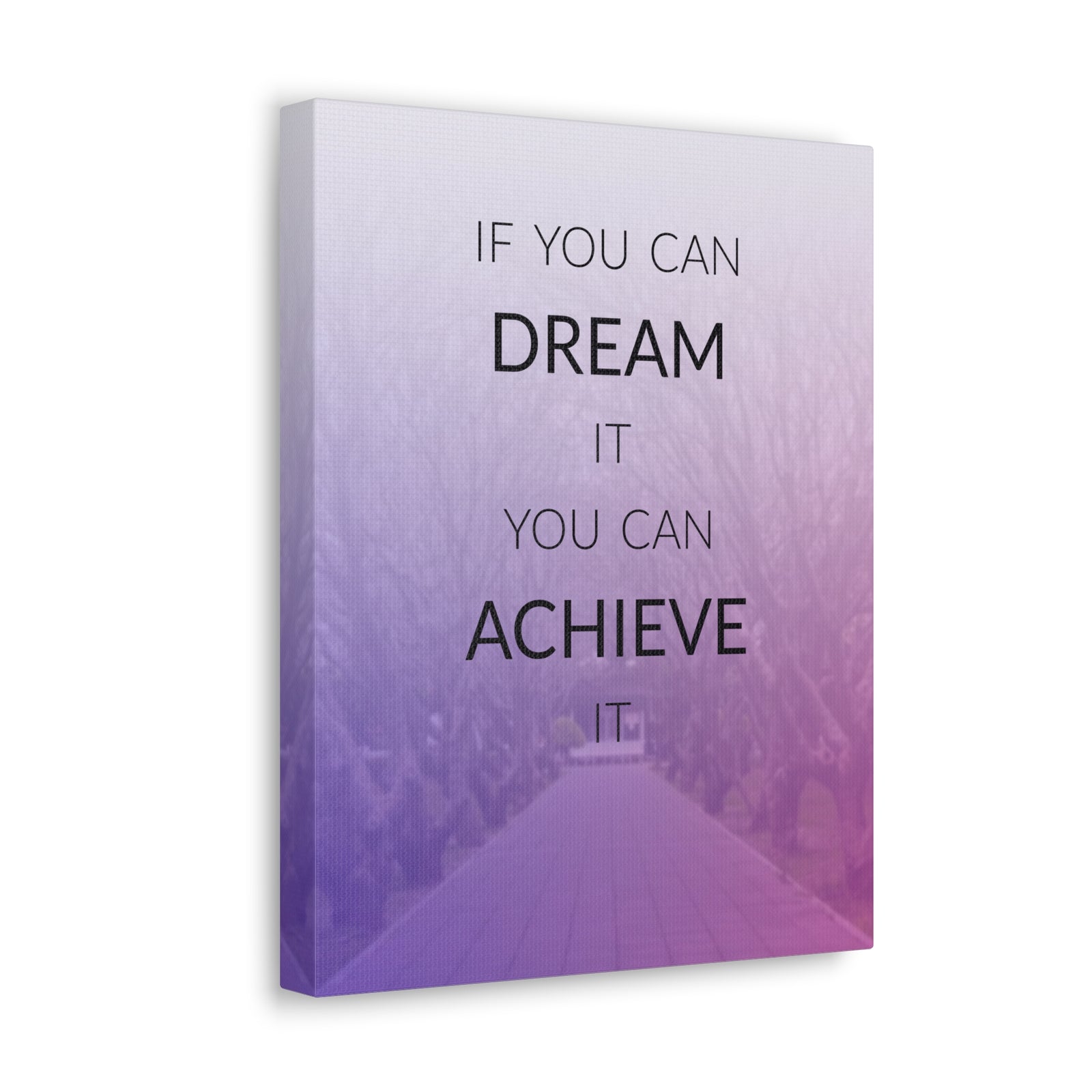 Inspirational Quote Canvas If You Can Dream Motivational Print Ready to Hang Artwork-Express Your Love Gifts