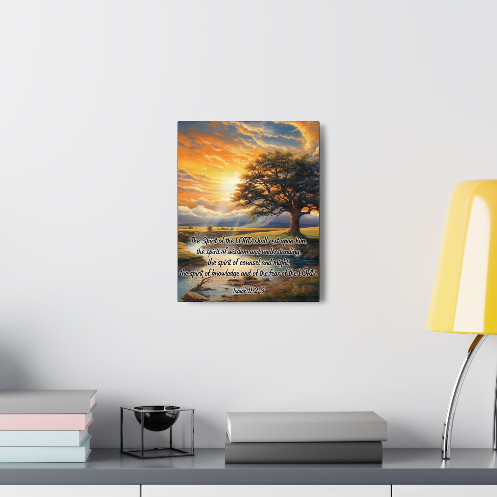 Scripture Walls Spirit of the LORD Isaiah 11:2 KJV Christian Wall Art Print Ready to Hang Unframed-Express Your Love Gifts