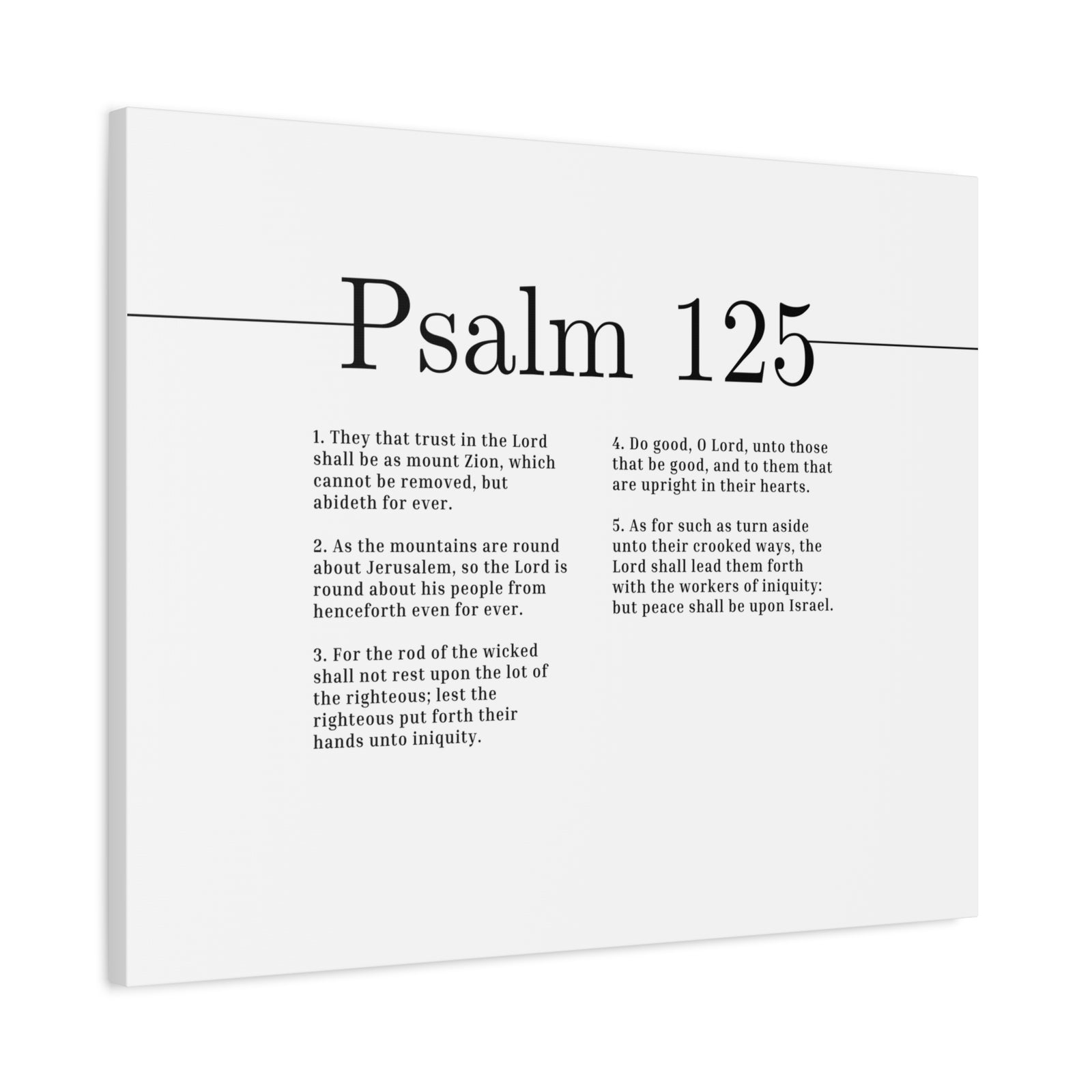 Scripture Canvas Do Good, O Lord Psalm 125 Christian Wall Art Bible Verse Print Ready to Hang-Express Your Love Gifts