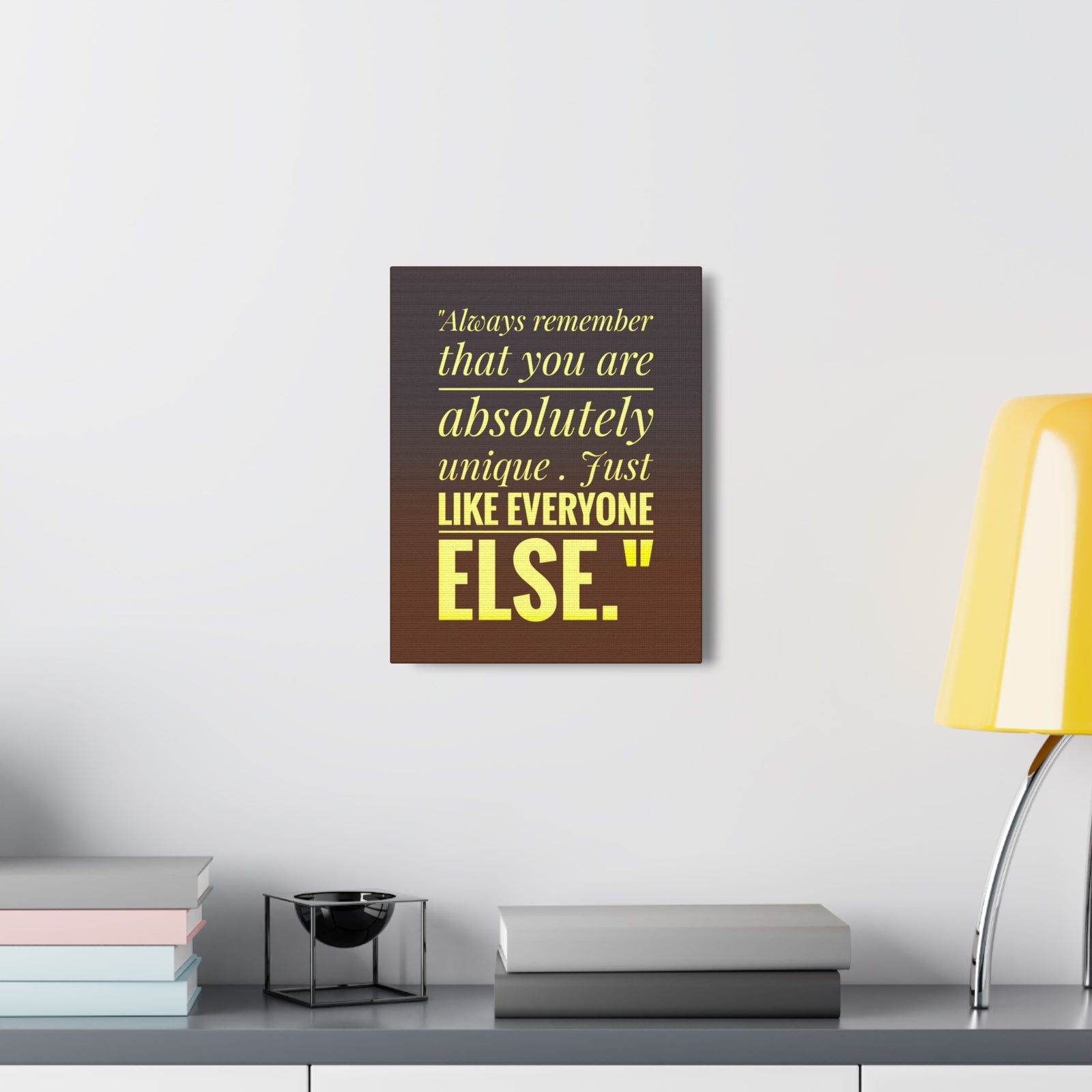 Inspirational Wall Art You Are Absolutely Unique Motivation Wall Decor for Home Office Gym Inspiring Success Quote Print Ready to Hang-Express Your Love Gifts