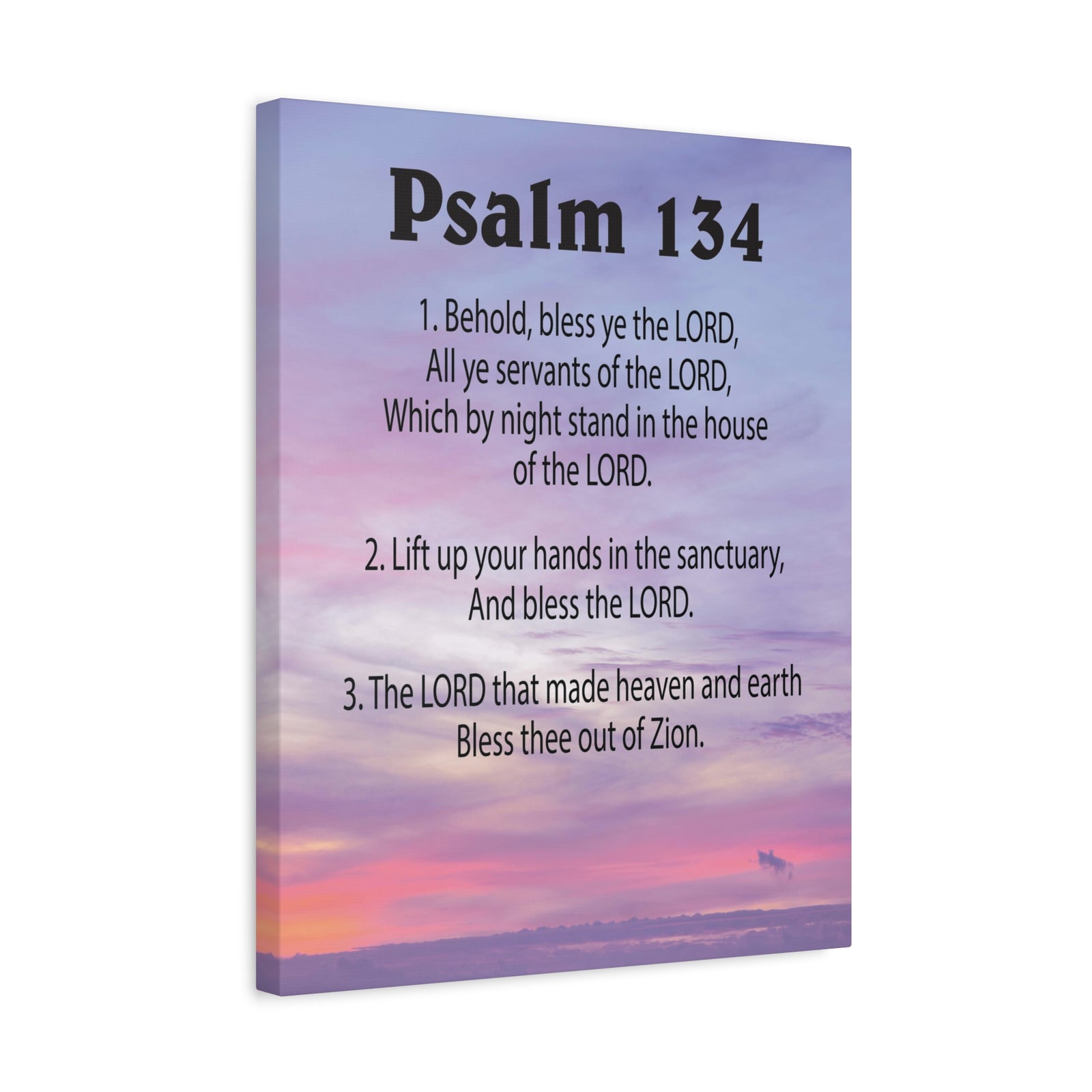 Scripture Walls House of The Lord Psalm 134:3 Bible Verse Canvas Christian Wall Art Ready to Hang-Express Your Love Gifts