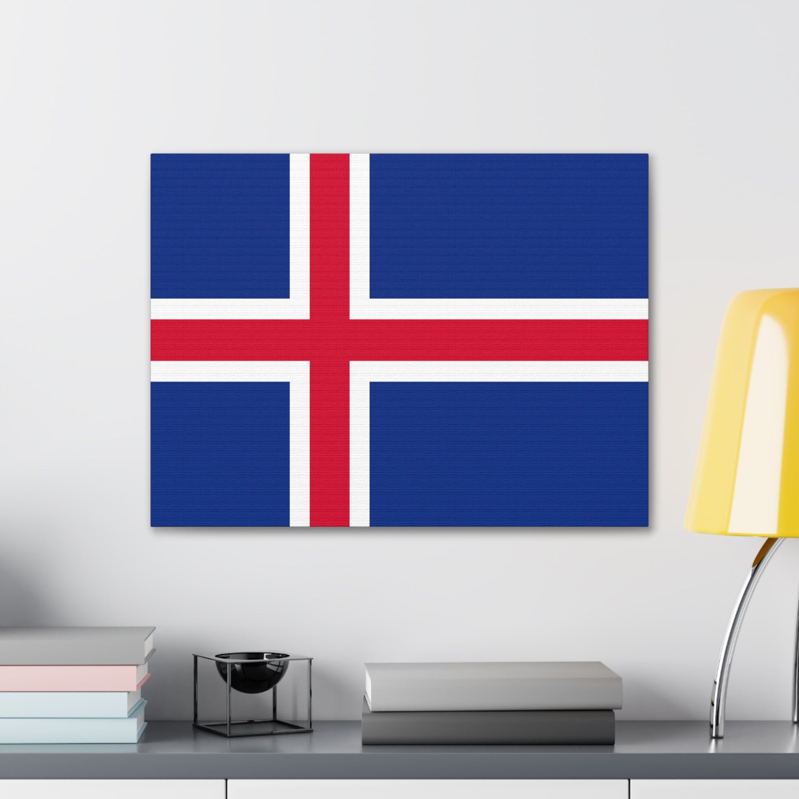 Iceland Country Flag Canvas Vibrant Wall Art Unframed Home Decor-Express Your Love Gifts