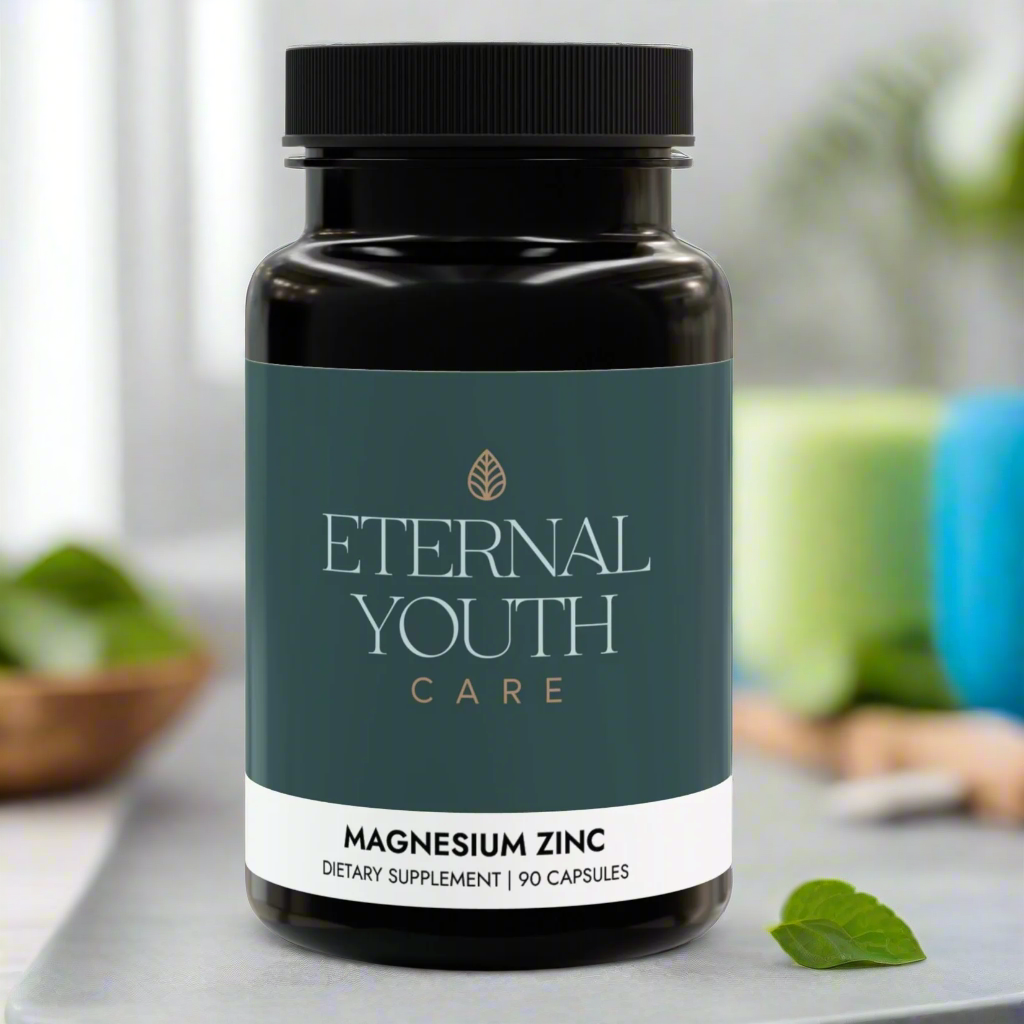 Magnesium Zinc Supplement – Athletic Performance & Muscle Health – Non-GMO, Vegan, 90 Capsules-Express Your Love Gifts