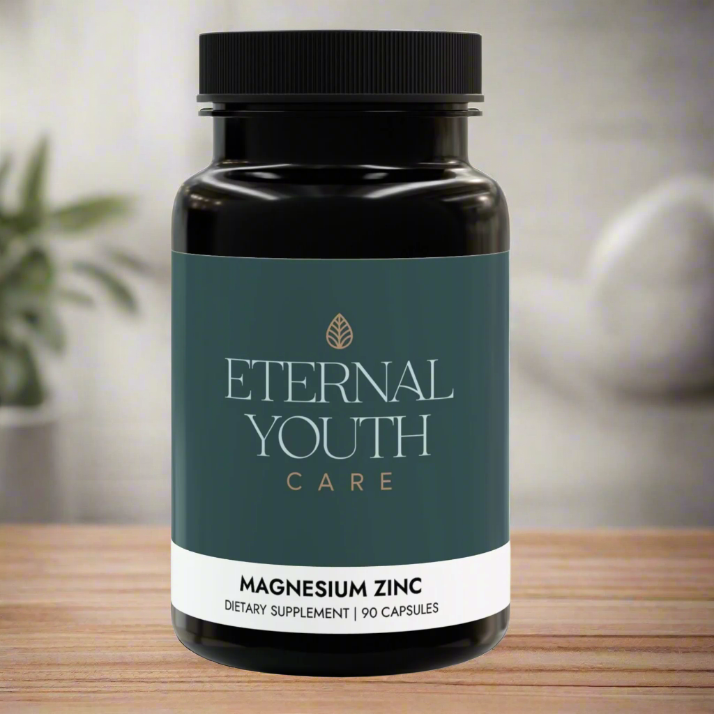 Magnesium Zinc Supplement – Athletic Performance & Muscle Health – Non-GMO, Vegan, 90 Capsules-Express Your Love Gifts