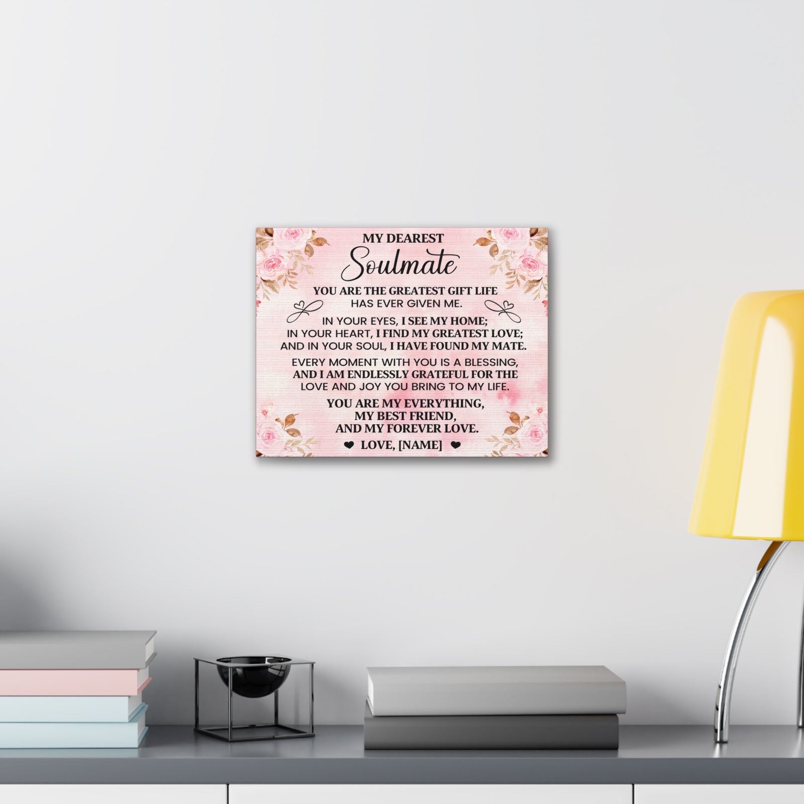 Personalized You Are The Greatest Gift Romantic Inspirational Print Ready to Hang Artwork Unframed-Express Your Love Gifts