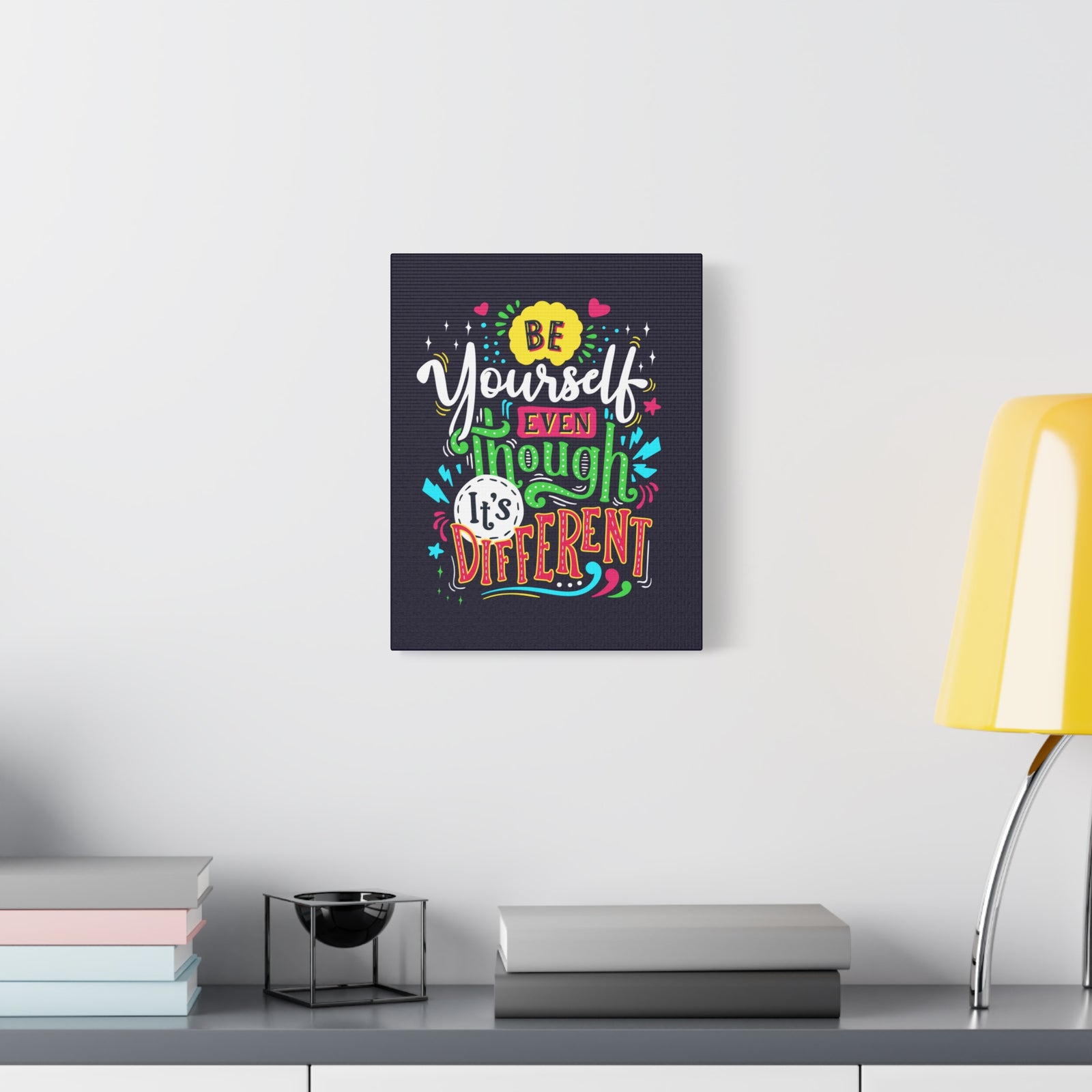 Inspirational Quote Canvas Be Yourself Wall Art Motivational Motto Inspiring Prints Artwork Decor Ready to Hang-Express Your Love Gifts