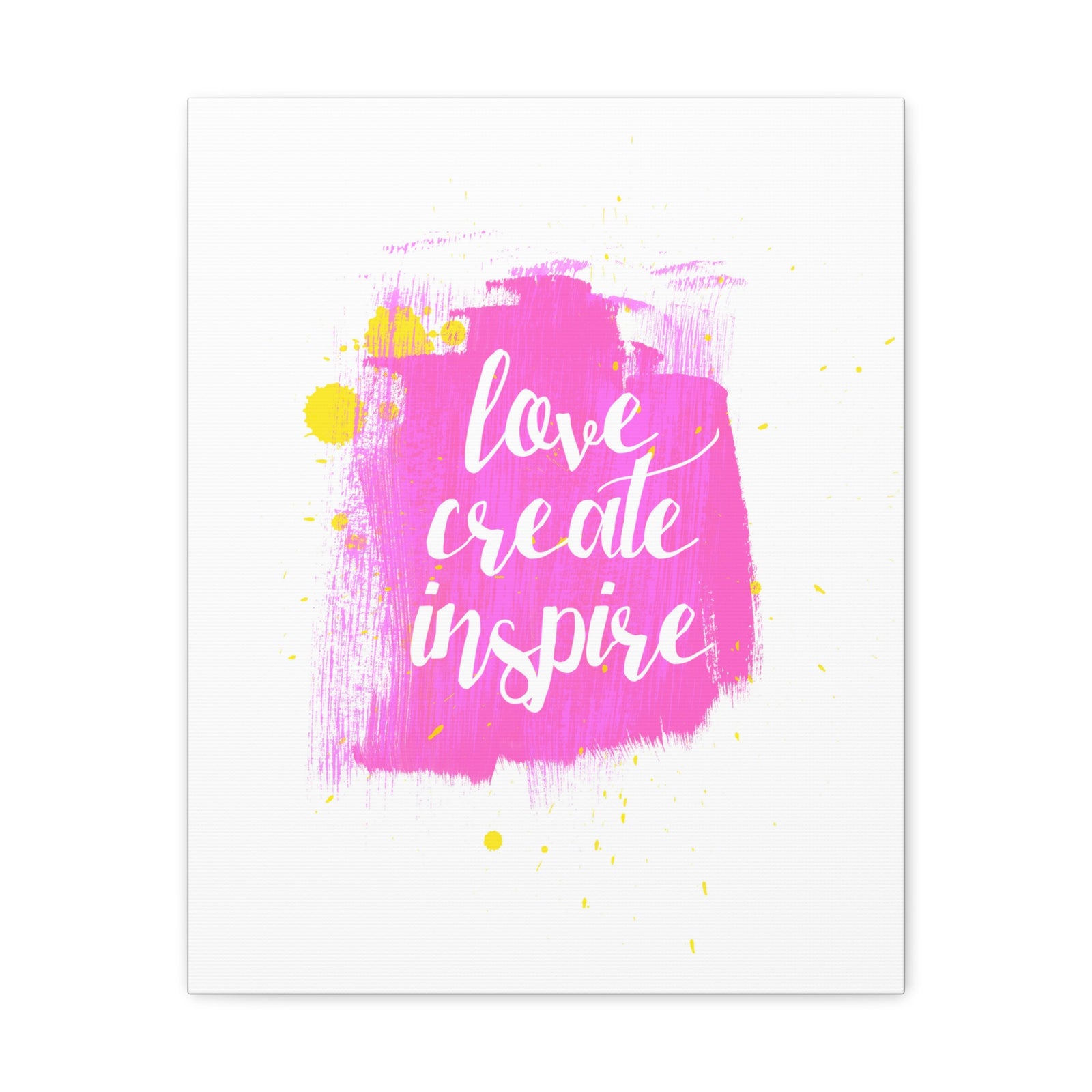 Inspirational Wall Art Love Create Inspire Motivation Wall Decor for Home Office Gym Inspiring Success Quote Print Ready to Hang-Express Your Love Gifts
