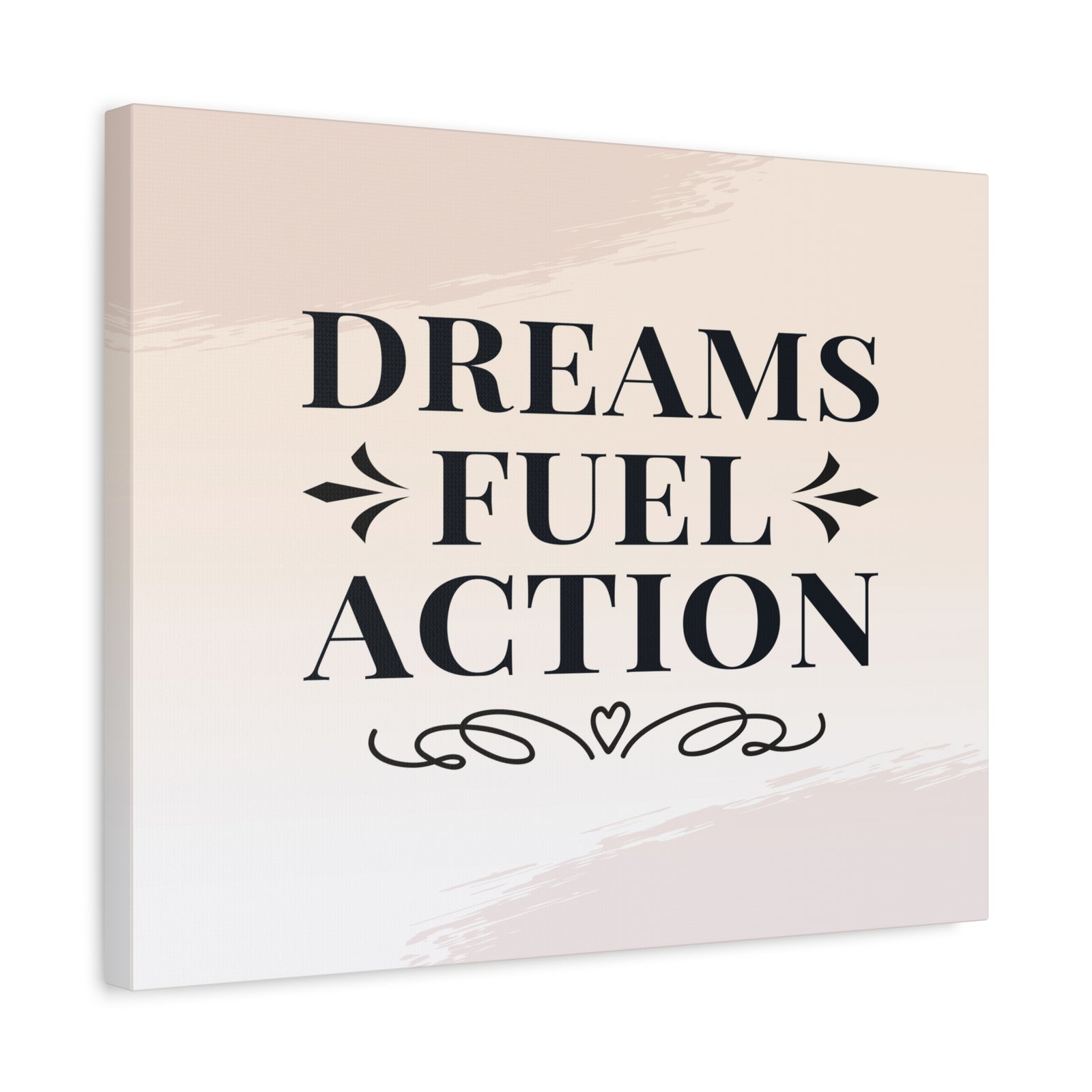 Dreams Fuel Action Inspirational Motivational Quote Canvas Wall Art for Home Decor Ready-to-Hang-Express Your Love Gifts