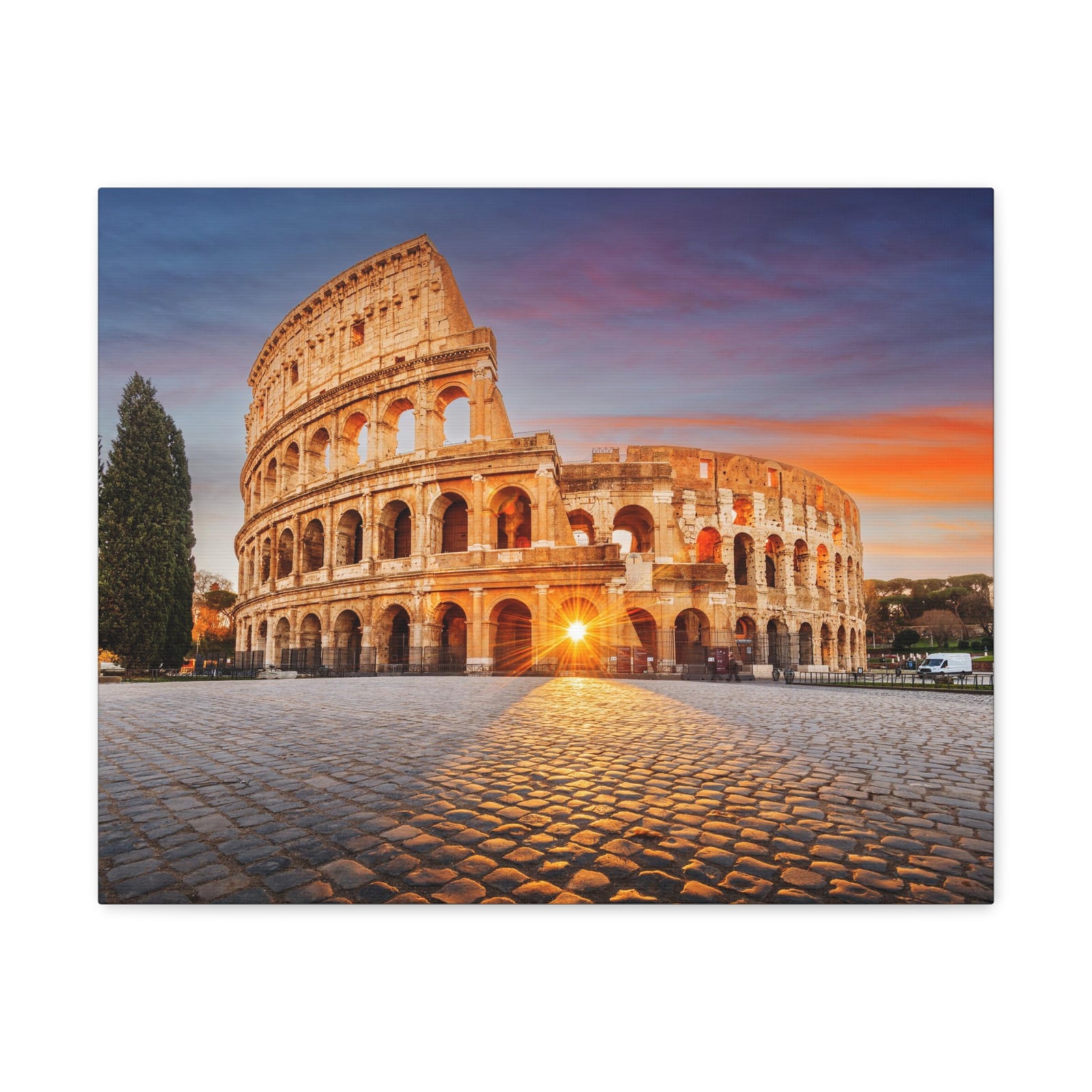 Colosseum in Rome Night Modern Multicolor Scenic Nature Photography Canvas Home Office Decor Ready to Hang-Express Your Love Gifts