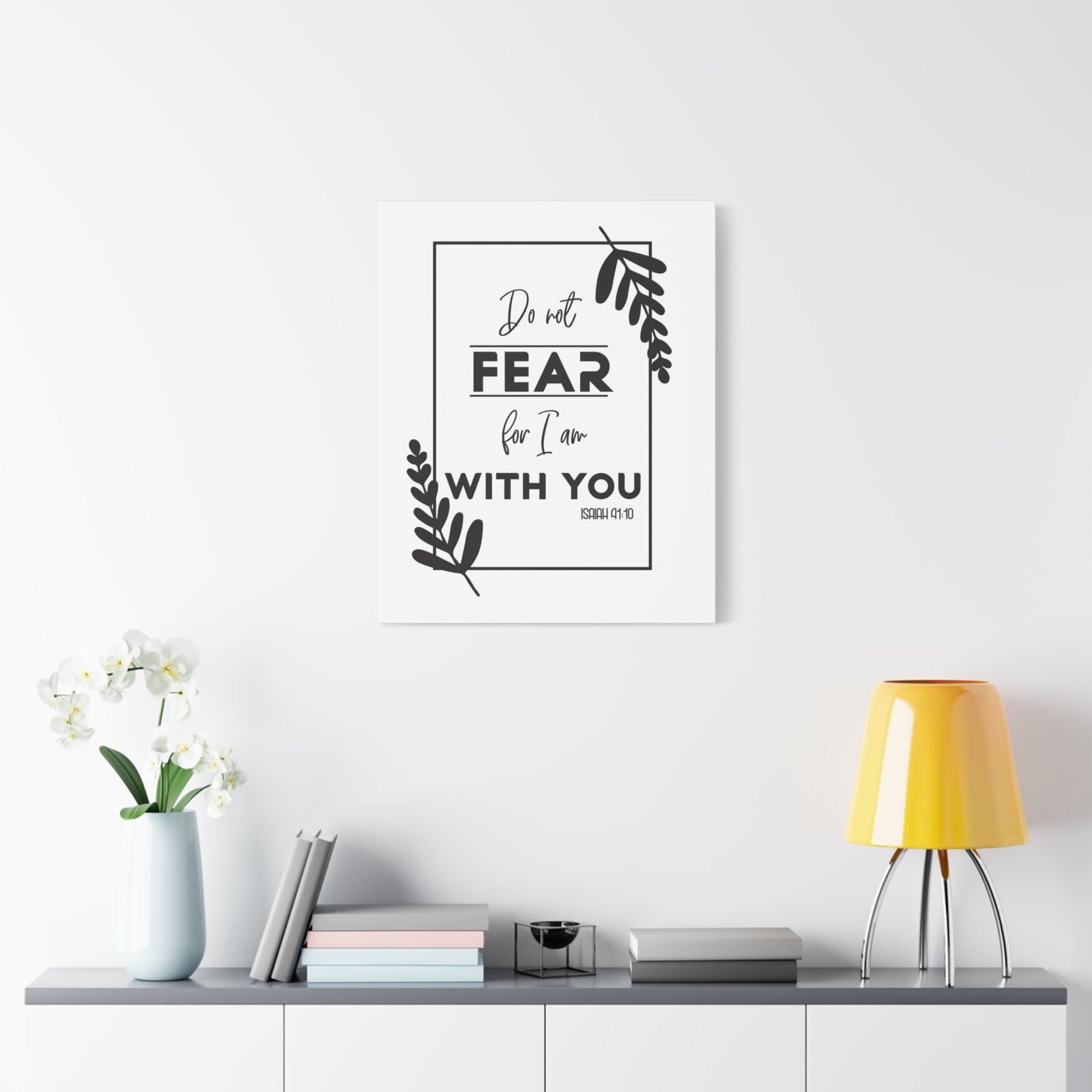 Scripture Canvas For I Am With You Isaiah 41:10 Christian Wall Art Bible Verse Print Ready to Hang-Express Your Love Gifts