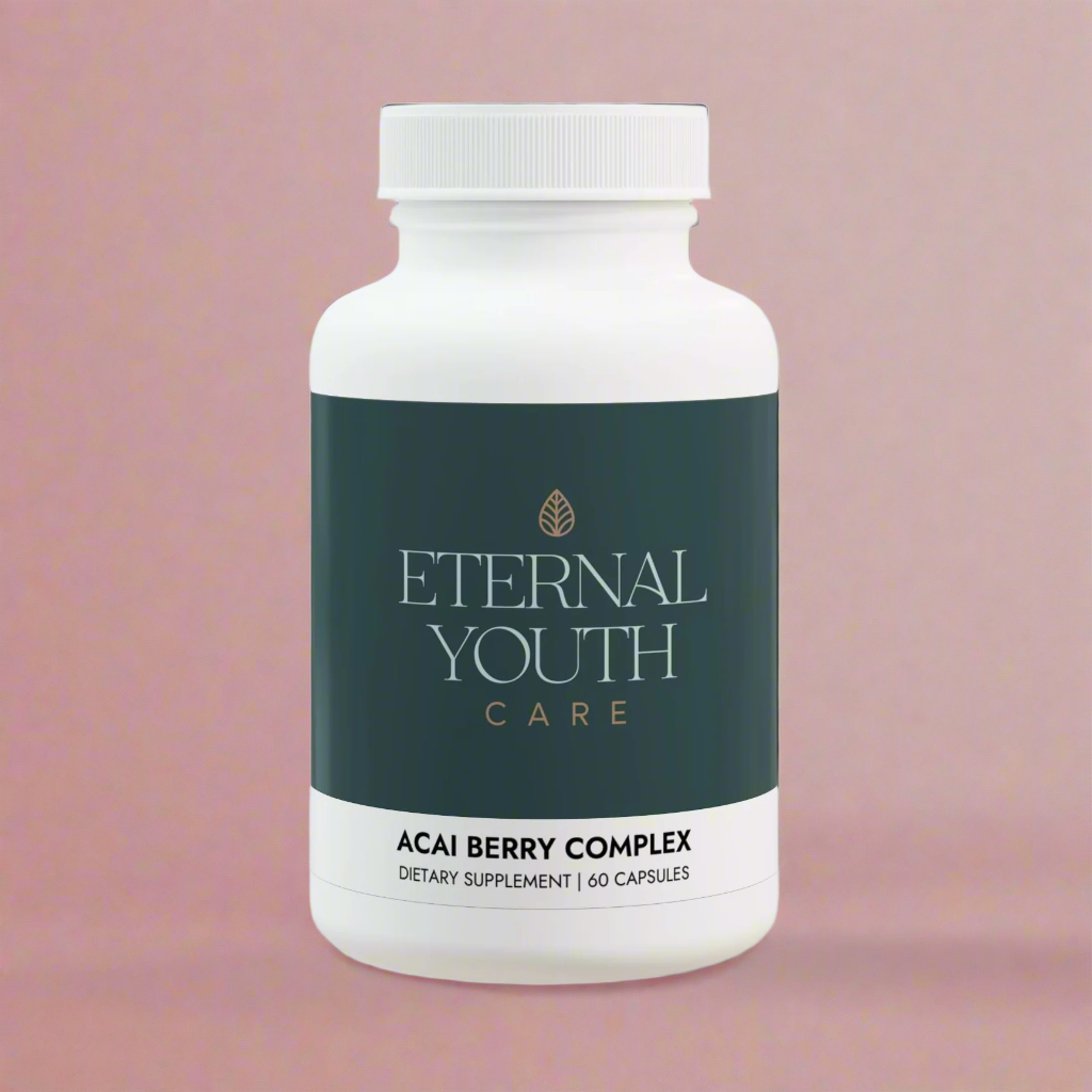Eternal Youth Care Acai Berry Complex – Digestive Health Support 60 Vegan Capsules Non-GMO, Third-Party Tested-Express Your Love Gifts