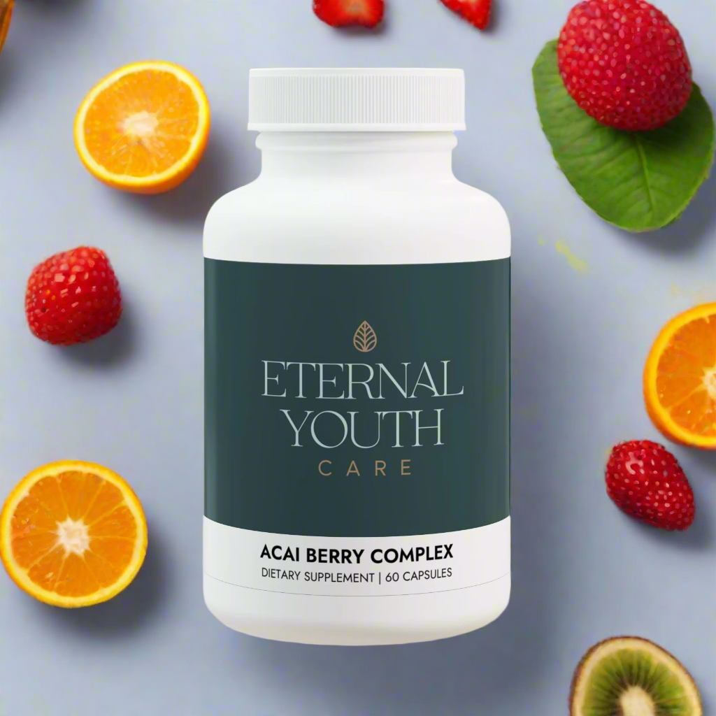 Eternal Youth Care Acai Berry Complex – Digestive Health Support 60 Vegan Capsules Non-GMO, Third-Party Tested-Express Your Love Gifts