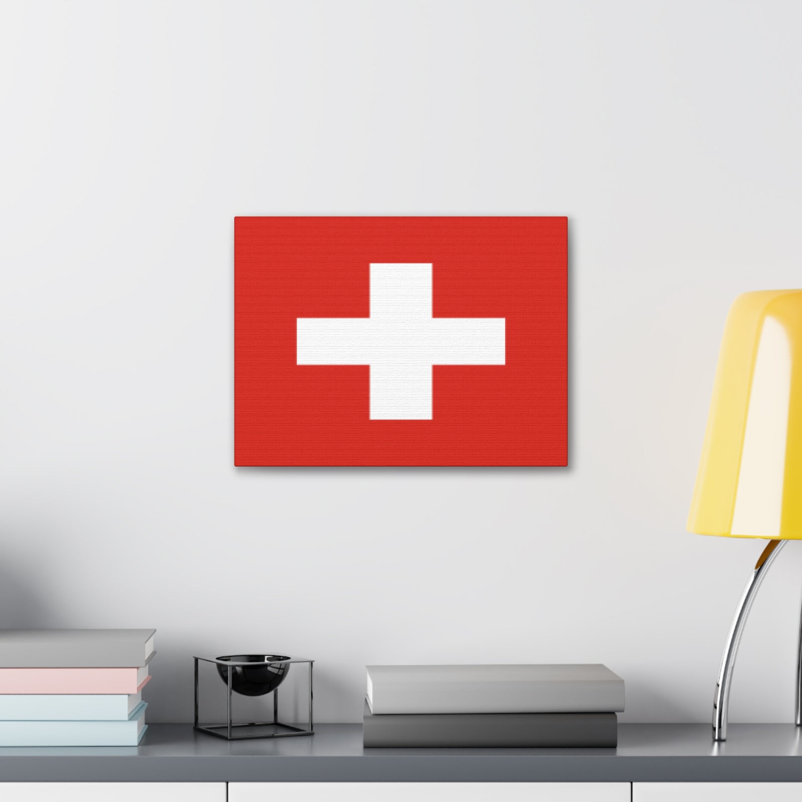 Switzerland Country Flag Canvas Vibrant Wall Art Unframed Home Decor-Express Your Love Gifts
