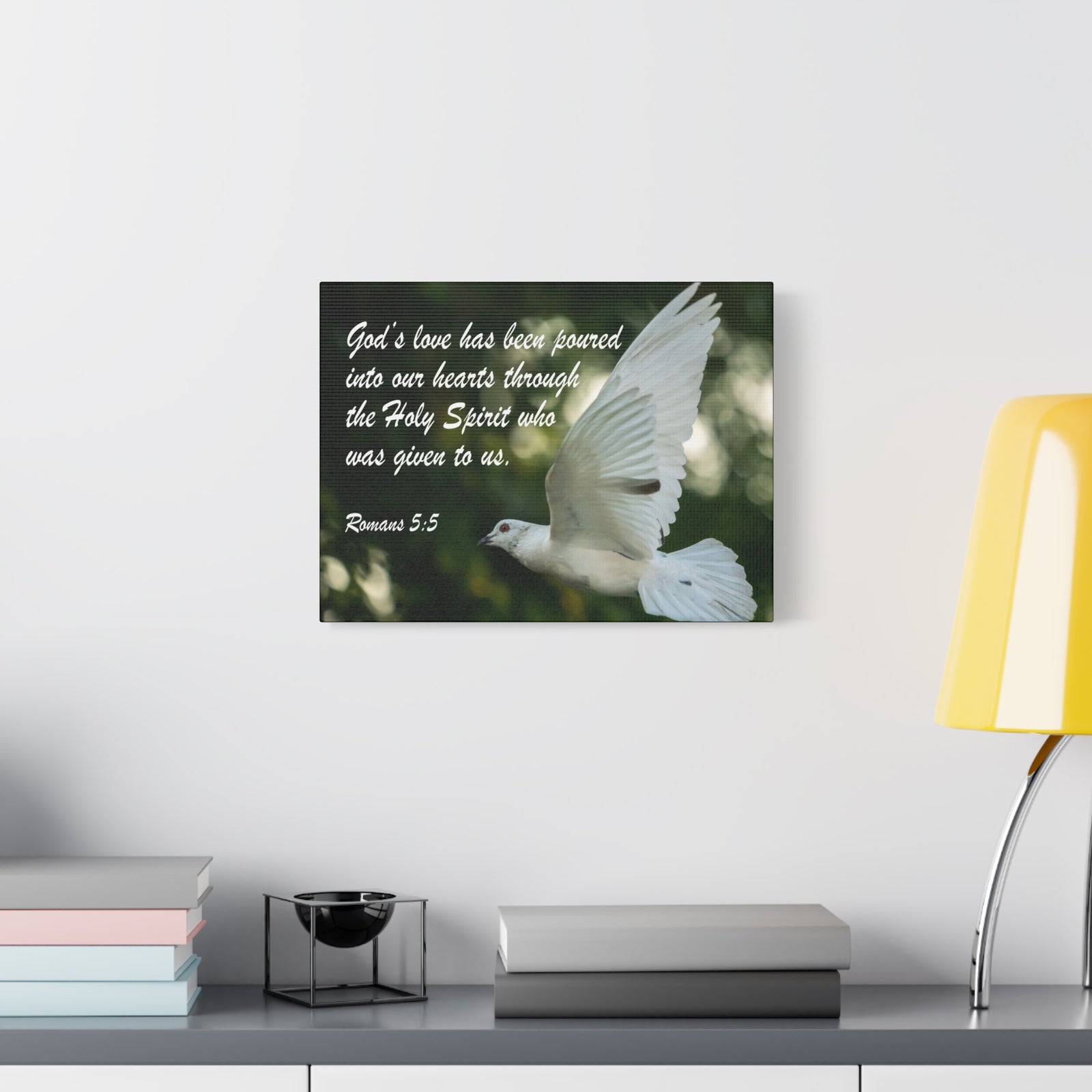 Scripture Canvas God's Love Psalm 103:8 Christian Wall Art Bible Verse Print Ready to Hang-Express Your Love Gifts