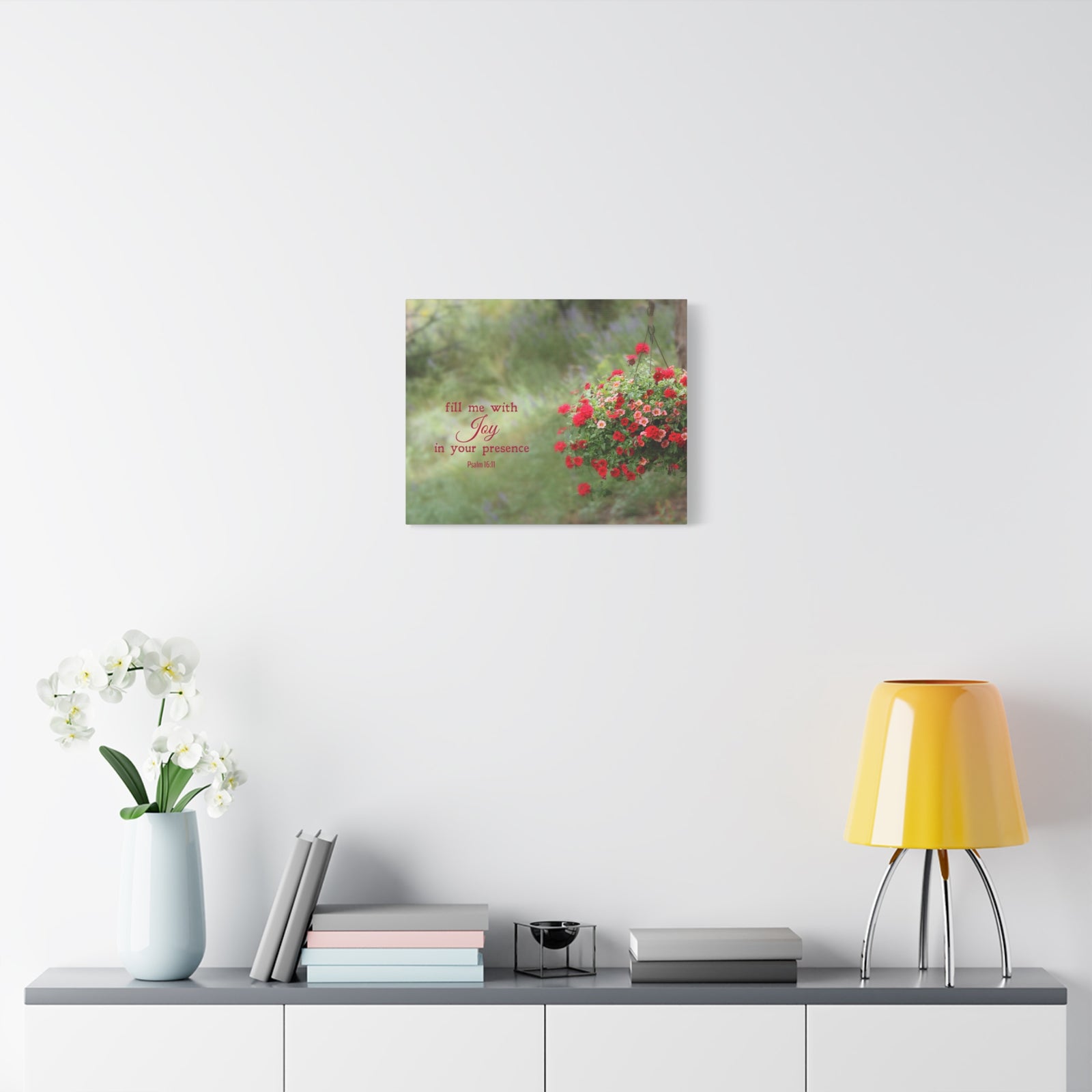 Scripture Canvas Your Presence Psalm 16:11 Christian Wall Art Bible Verse Print Ready to Hang-Express Your Love Gifts