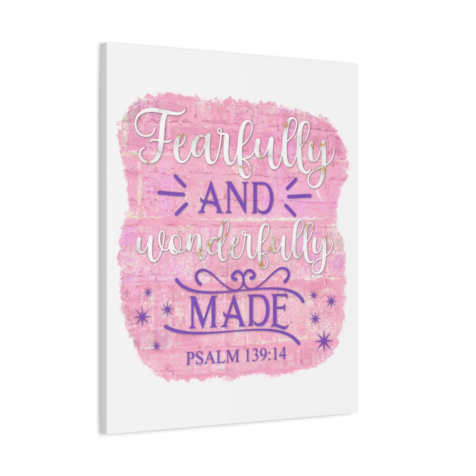 Scripture Walls Psalm 139:14 Fearfully and Wonderfully Made Bible Verse Canvas Christian Wall Art Ready to Hang Unframed-Express Your Love Gifts