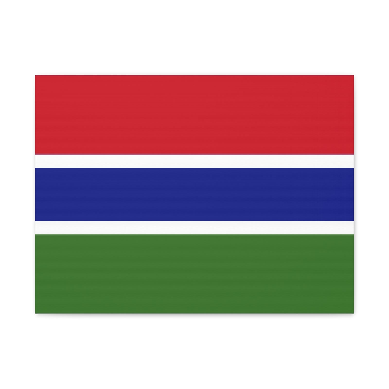 Gambia Country Flag Canvas Vibrant Wall Art Unframed Home Decor-Express Your Love Gifts
