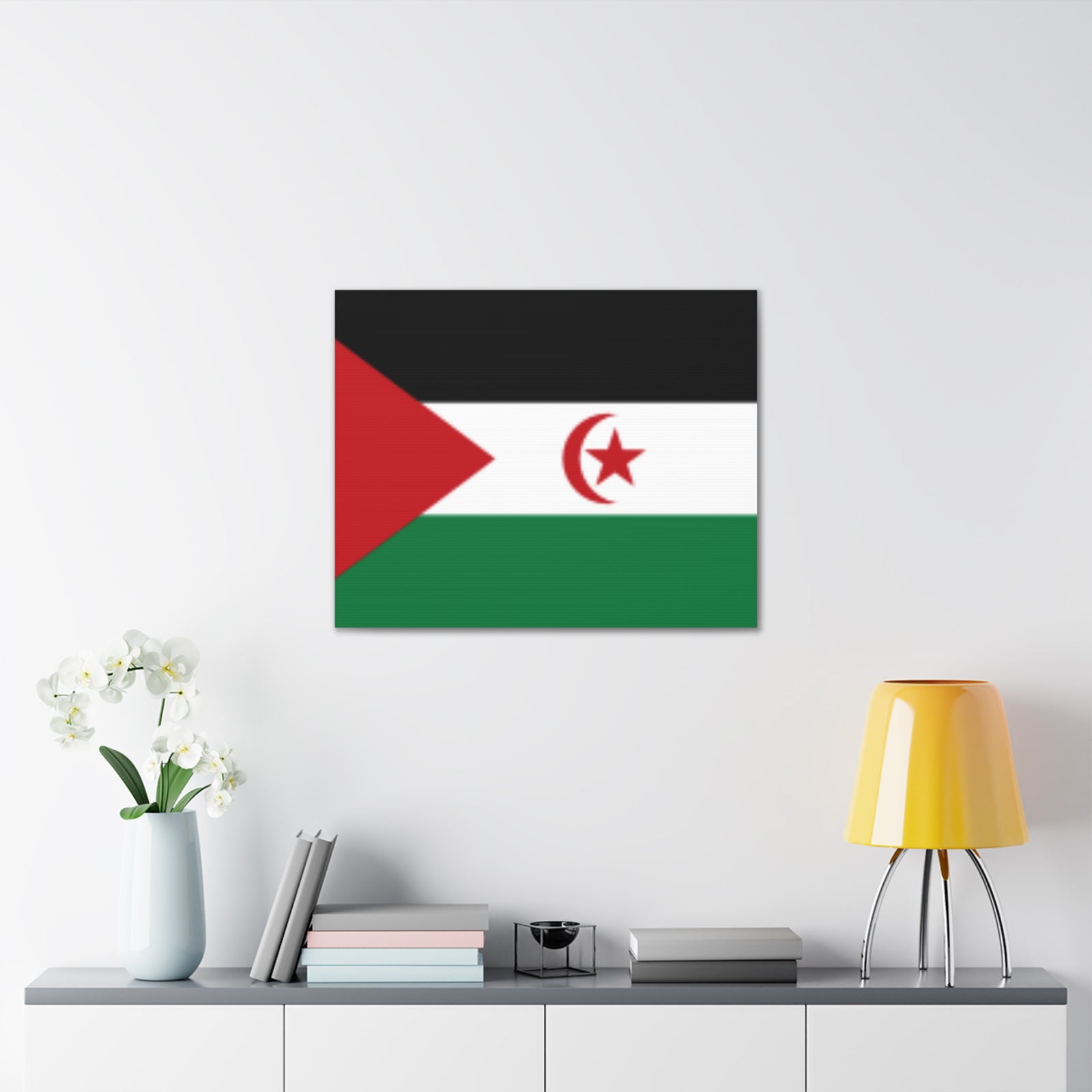 Western Sahara Country Flag Canvas Vibrant Wall Art Unframed Home Decor-Express Your Love Gifts