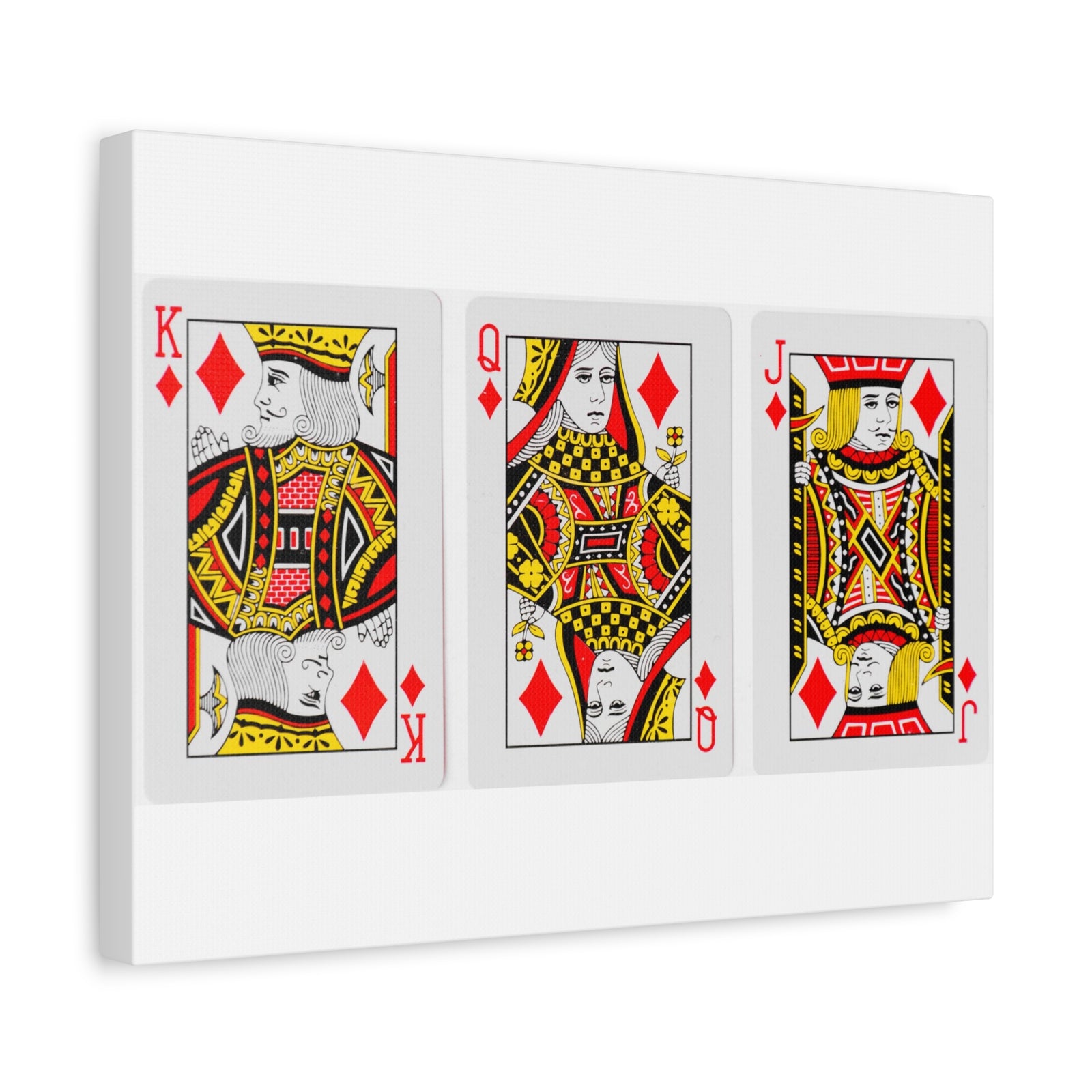 Diamonds Playing Cards Full Deck Playing Card Canvas Wall Art for Home Decor Ready-to-Hang-Express Your Love Gifts