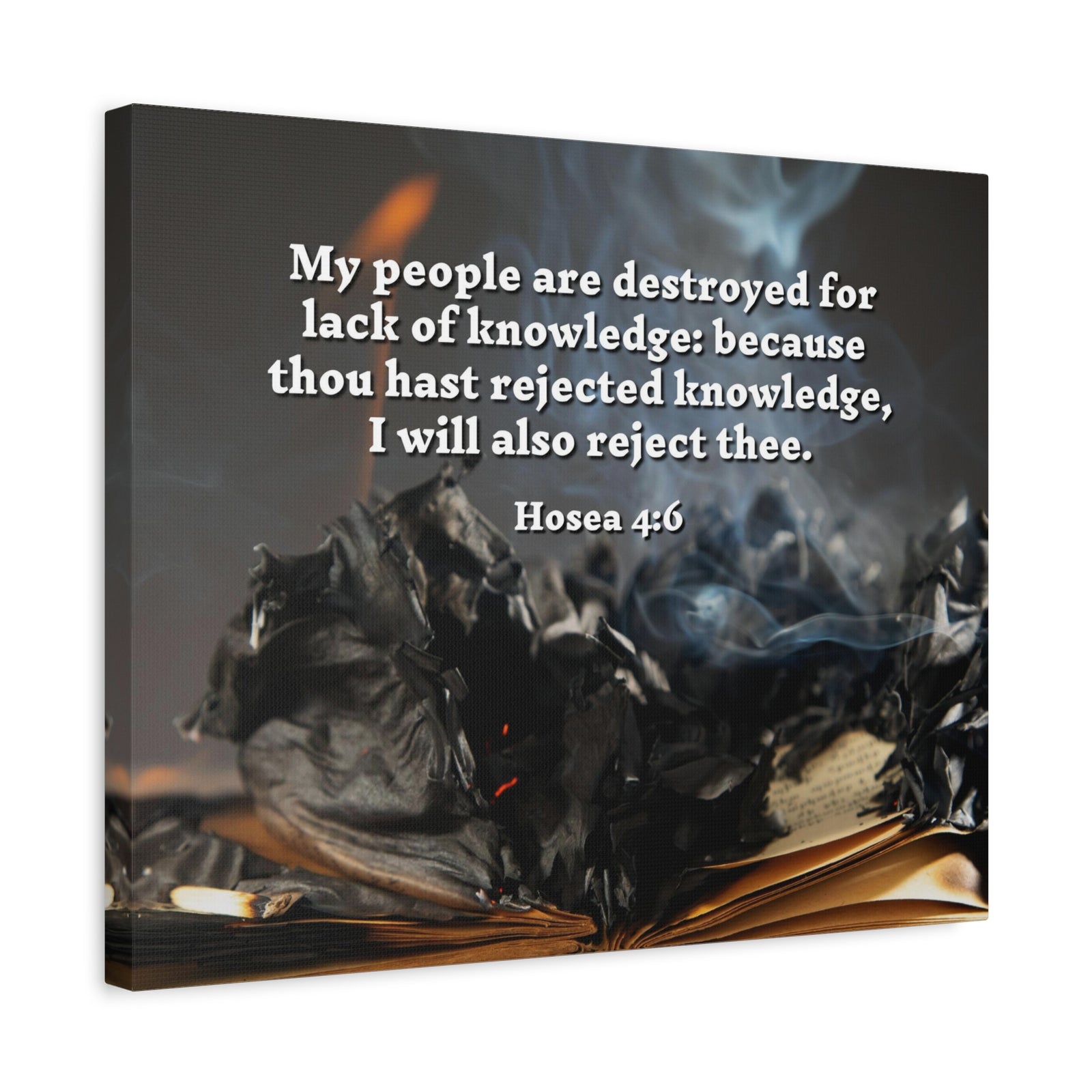 Scripture Walls My People Hosea 4:6 Bible Verse Canvas Christian Wall Art Ready to Hang-Express Your Love Gifts