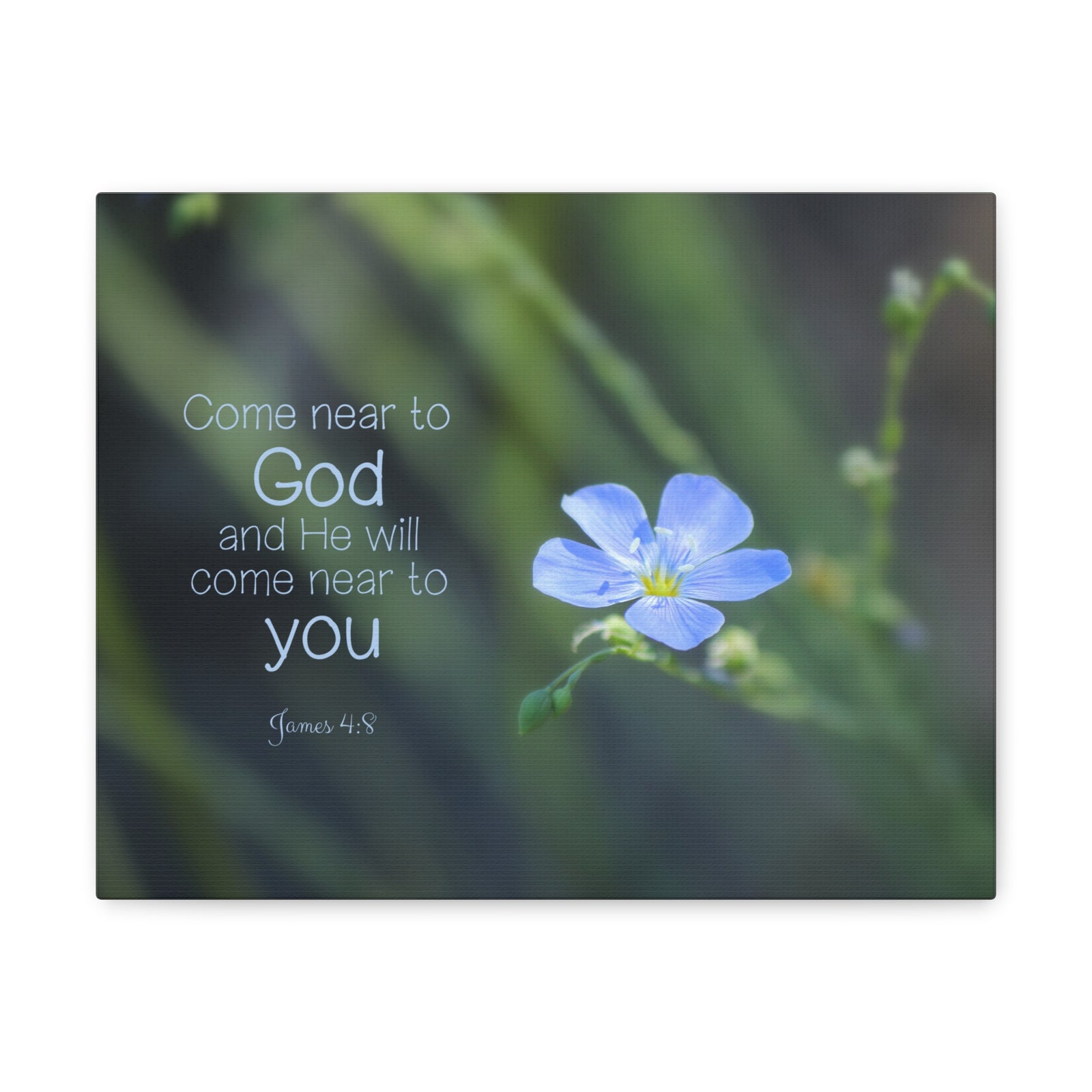 Scripture Walls Near To God James 4:8 Bible Verse Canvas Christian Wall Art Ready to Hang-Express Your Love Gifts