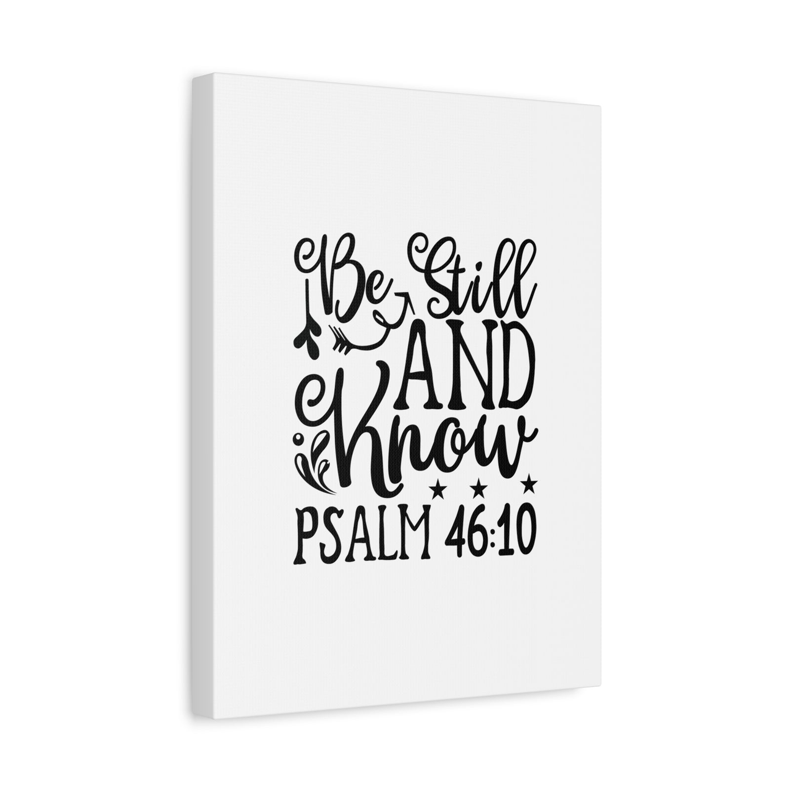 Scripture Walls Still And Know Psalm 46:10 Bible Verse Canvas Christian Wall Art Ready to Hang-Express Your Love Gifts
