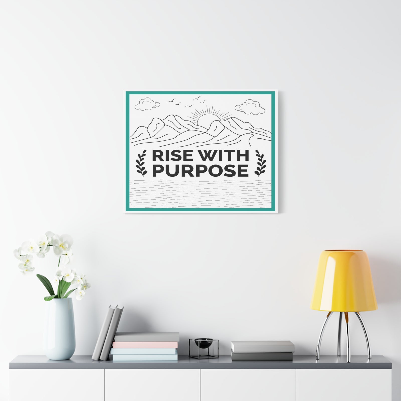 Inspirational Motivational Quote Canvas Wall Art for Home Decor Ready-to-Hang-Express Your Love Gifts
