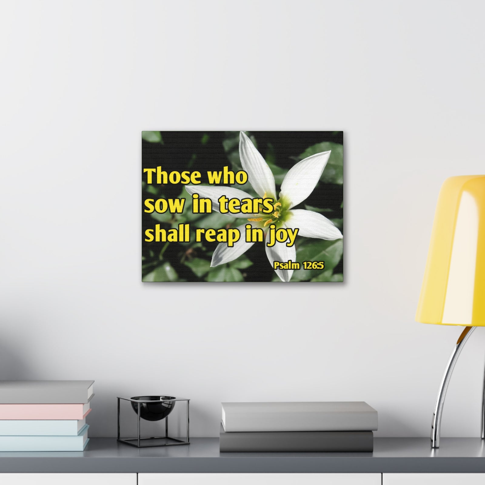 Scripture Walls Shall Reap In Joy Psalm 126:5 Bible Verse Canvas Christian Wall Art Ready to Hang-Express Your Love Gifts