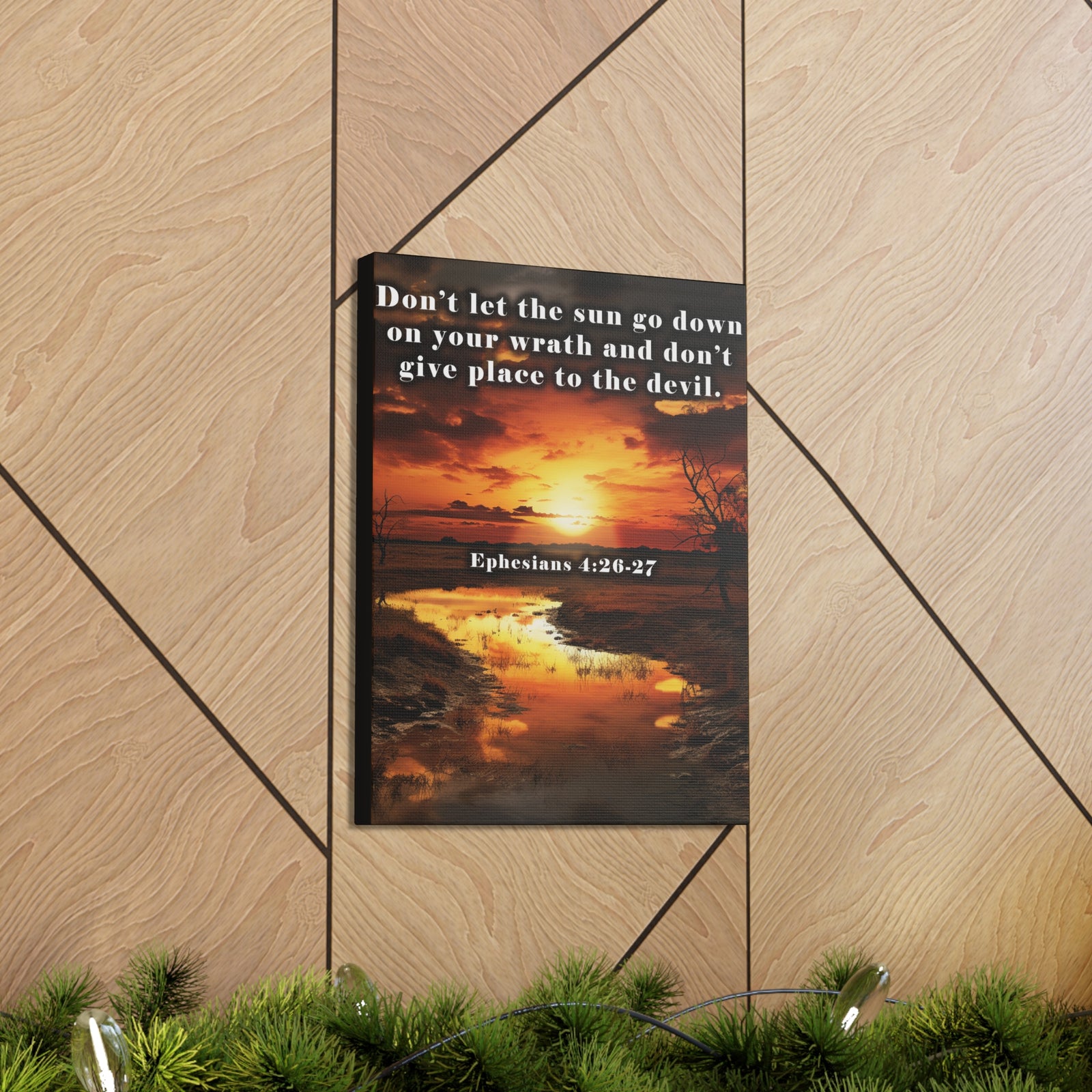 Scripture Walls Be Ye Angry Ephesians 4:26-27 Christian Wall Art Print Ready to Hang Unframed-Express Your Love Gifts