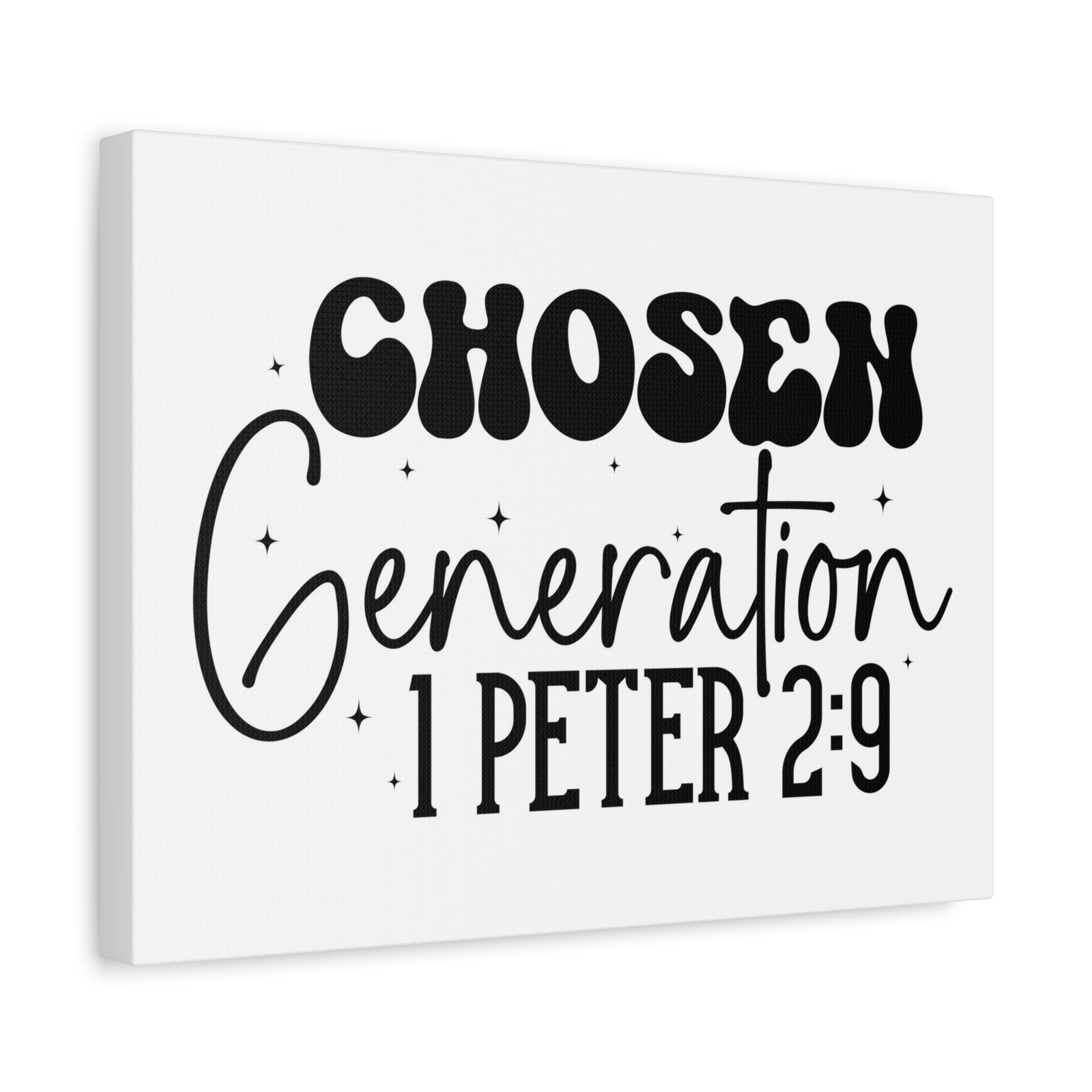 Scripture Walls 1 Peter 2:9 A Chosen Generation Bible Verse Canvas Christian Wall Art Ready to Hang Unframed-Express Your Love Gifts