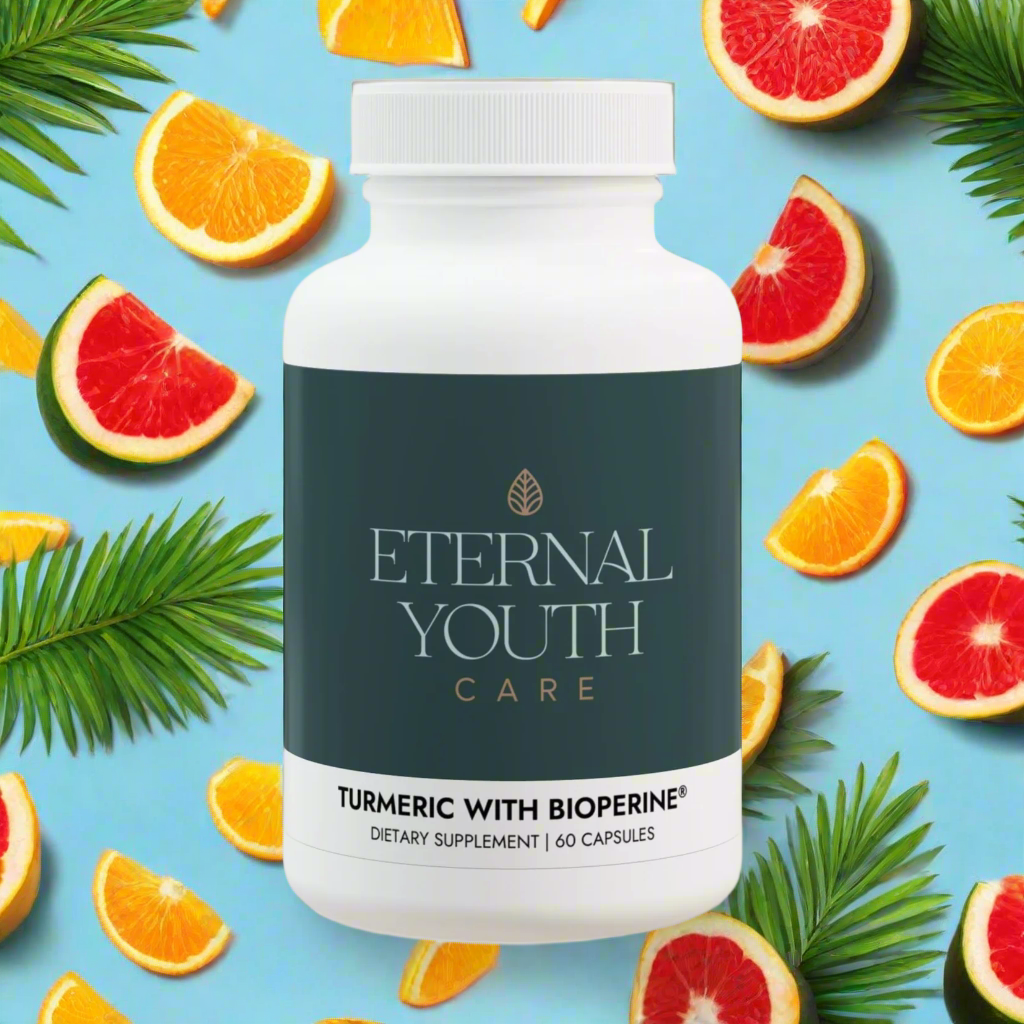 Eternal Youth Turmeric with BioPerine Antioxidant & Recovery Support Non-GMO, Vegan (60 Capsules)-Express Your Love Gifts
