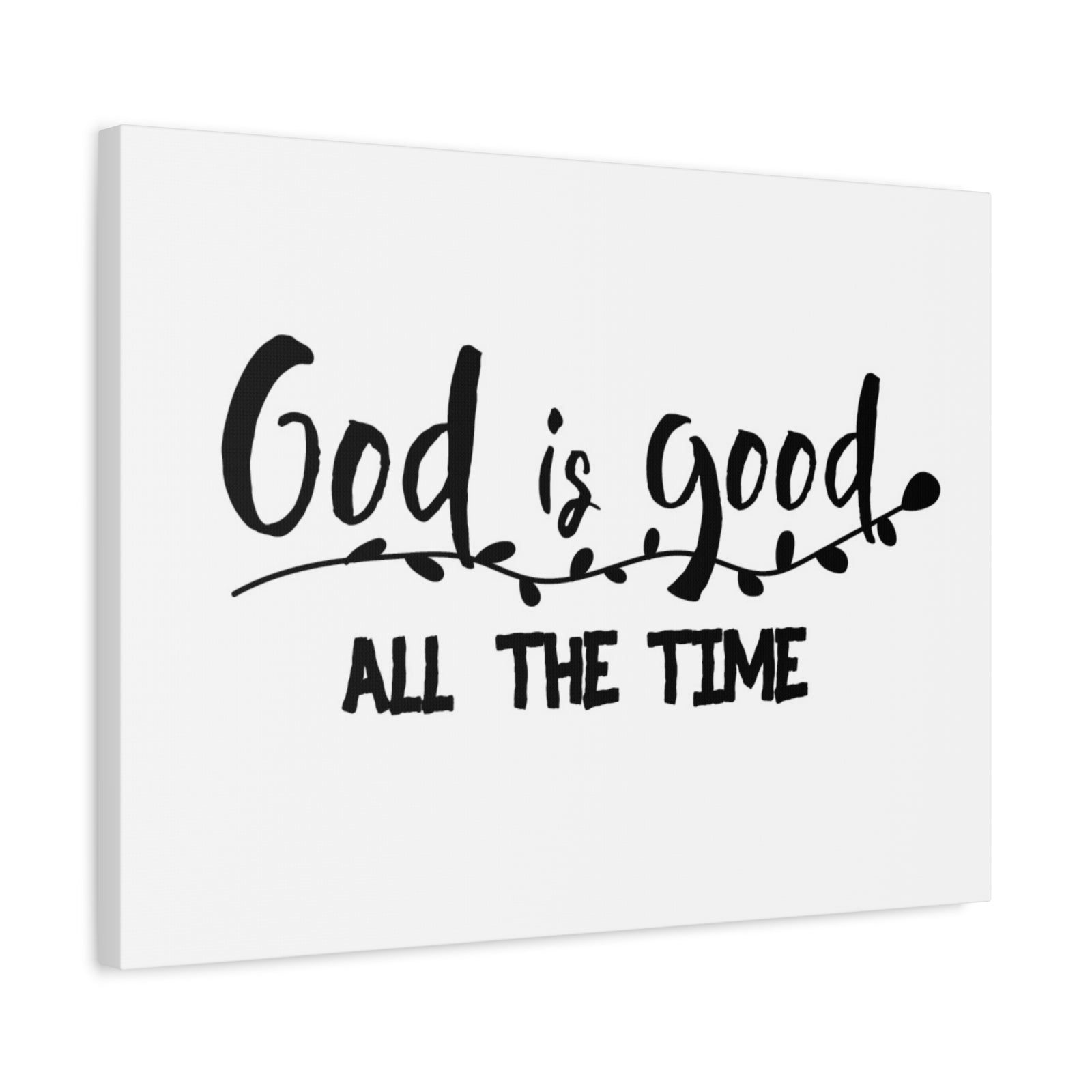 Scripture Canvas God Is Good Psalm 100:5 Vines Christian Wall Art Bible Verse Print Ready to Hang-Express Your Love Gifts
