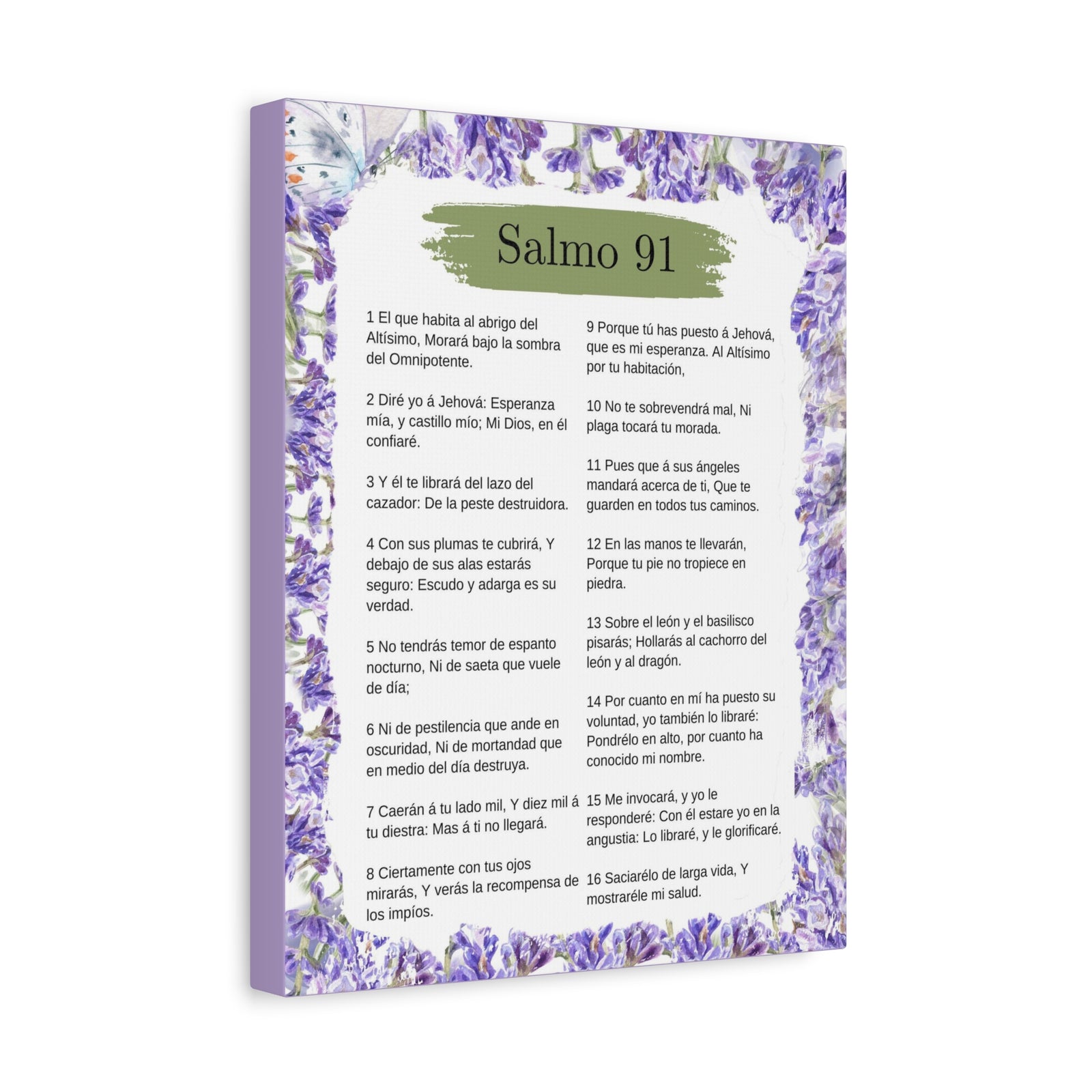 Salmo 91 Impresión De Arte Cristiano en la Pared Lista Para Colgar-Express Your Love Gifts