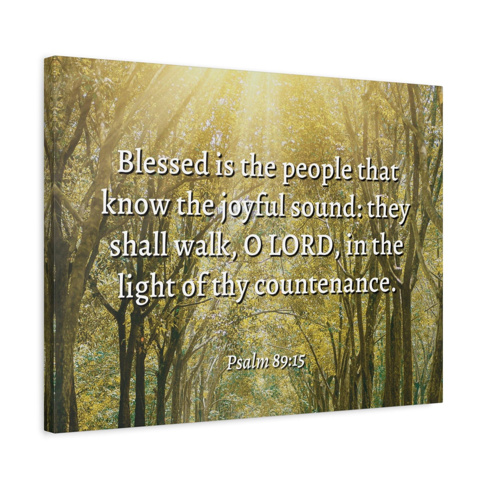 Scripture Walls Joyful Sound Psalm 89:15 Bible Verse Canvas Christian Wall Art Ready to Hang-Express Your Love Gifts